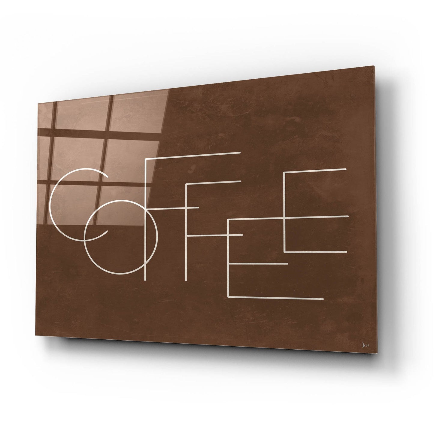 Epic Art 'Coffee I' by Jess Aiken, Acrylic Glass Wall Art,24x16