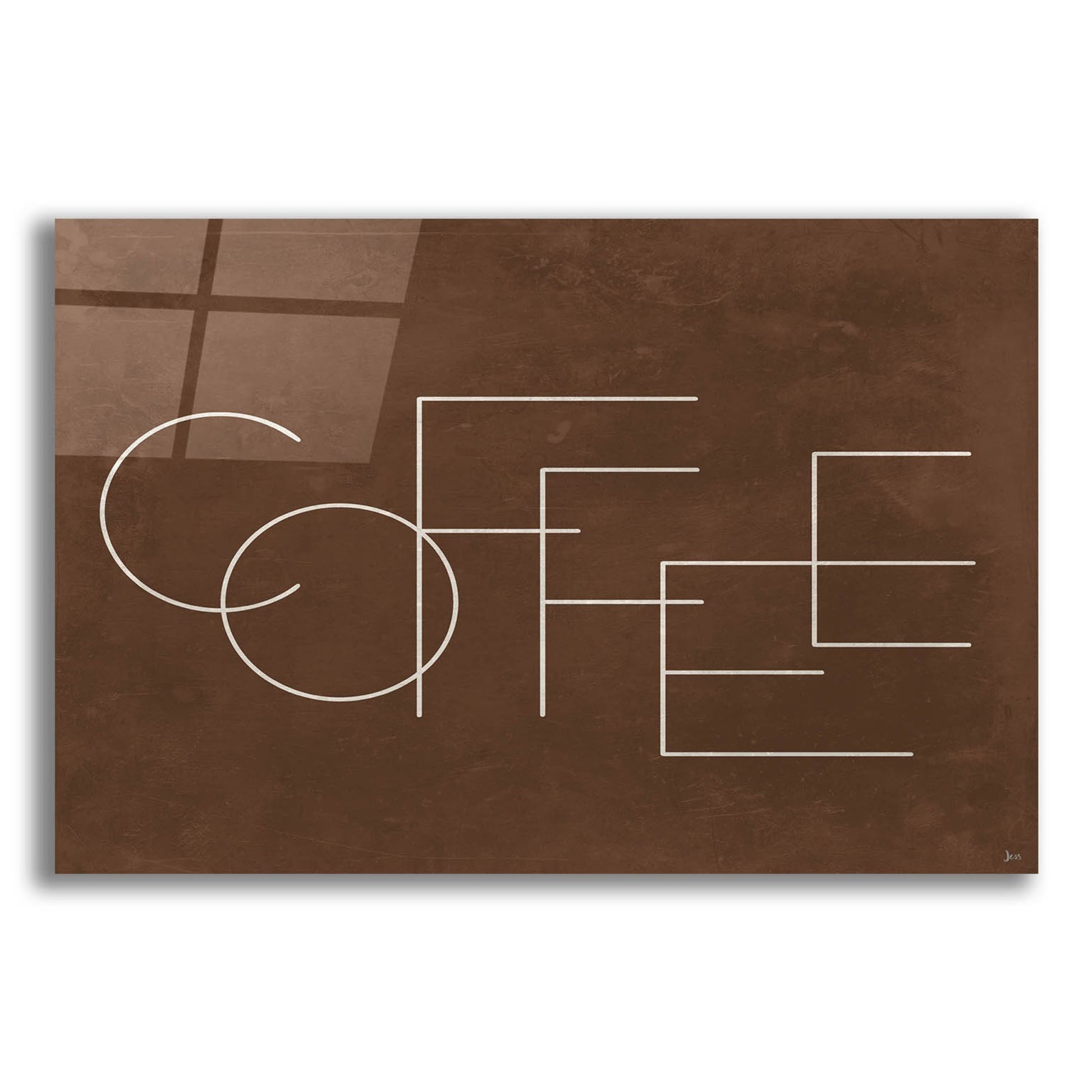 Epic Art 'Coffee I' by Jess Aiken, Acrylic Glass Wall Art,24x16