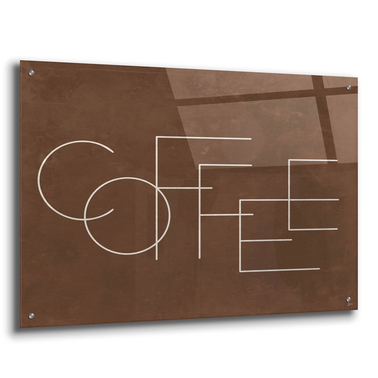 Epic Art 'Coffee I' by Jess Aiken, Acrylic Glass Wall Art,36x24