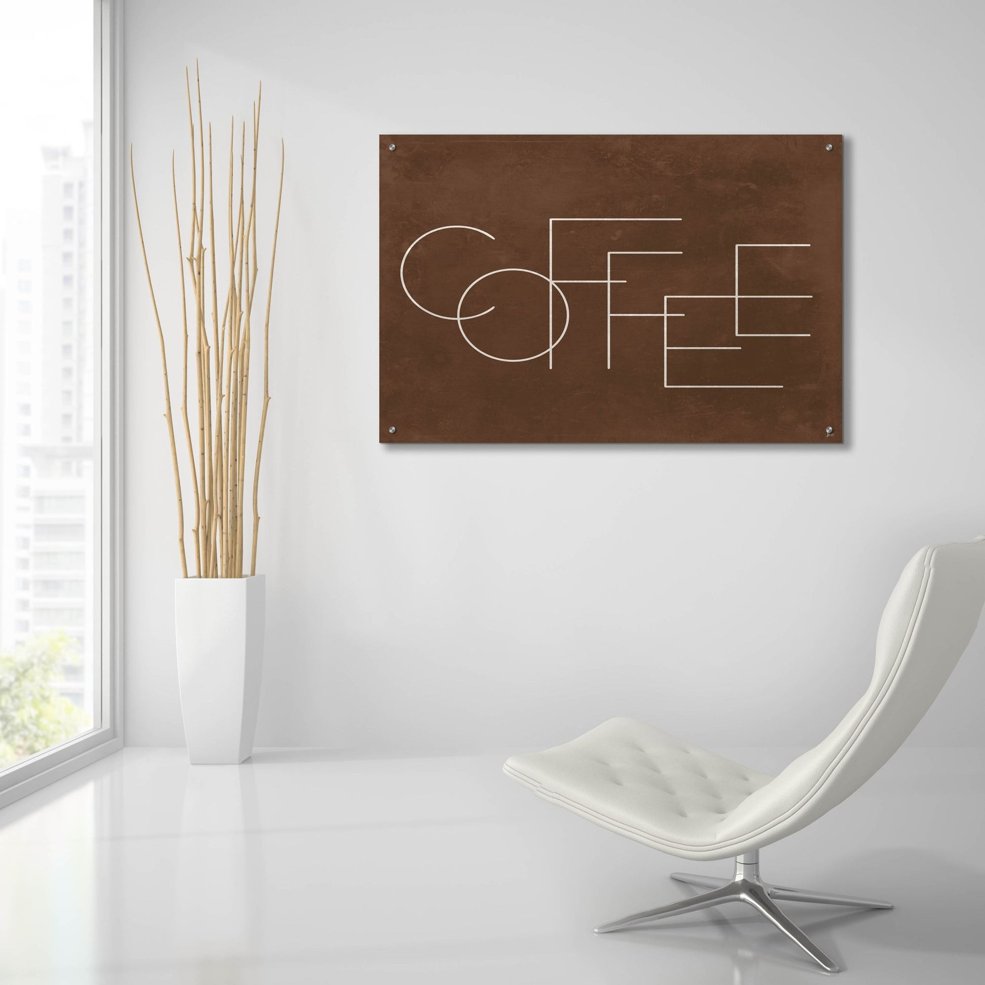 Epic Art 'Coffee I' by Jess Aiken, Acrylic Glass Wall Art,36x24