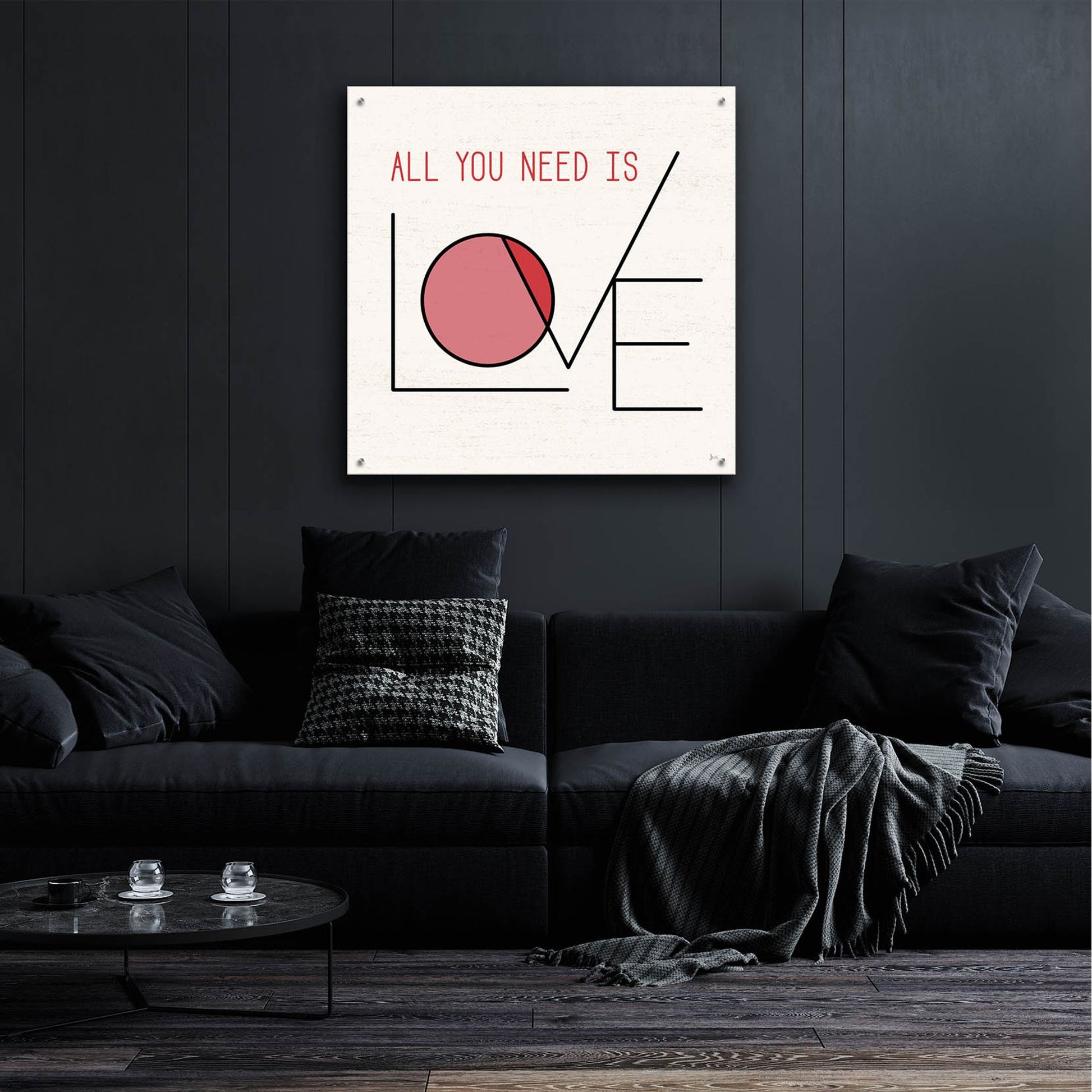 Epic Art 'Love Letters I' by Jess Aiken, Acrylic Glass Wall Art,36x36