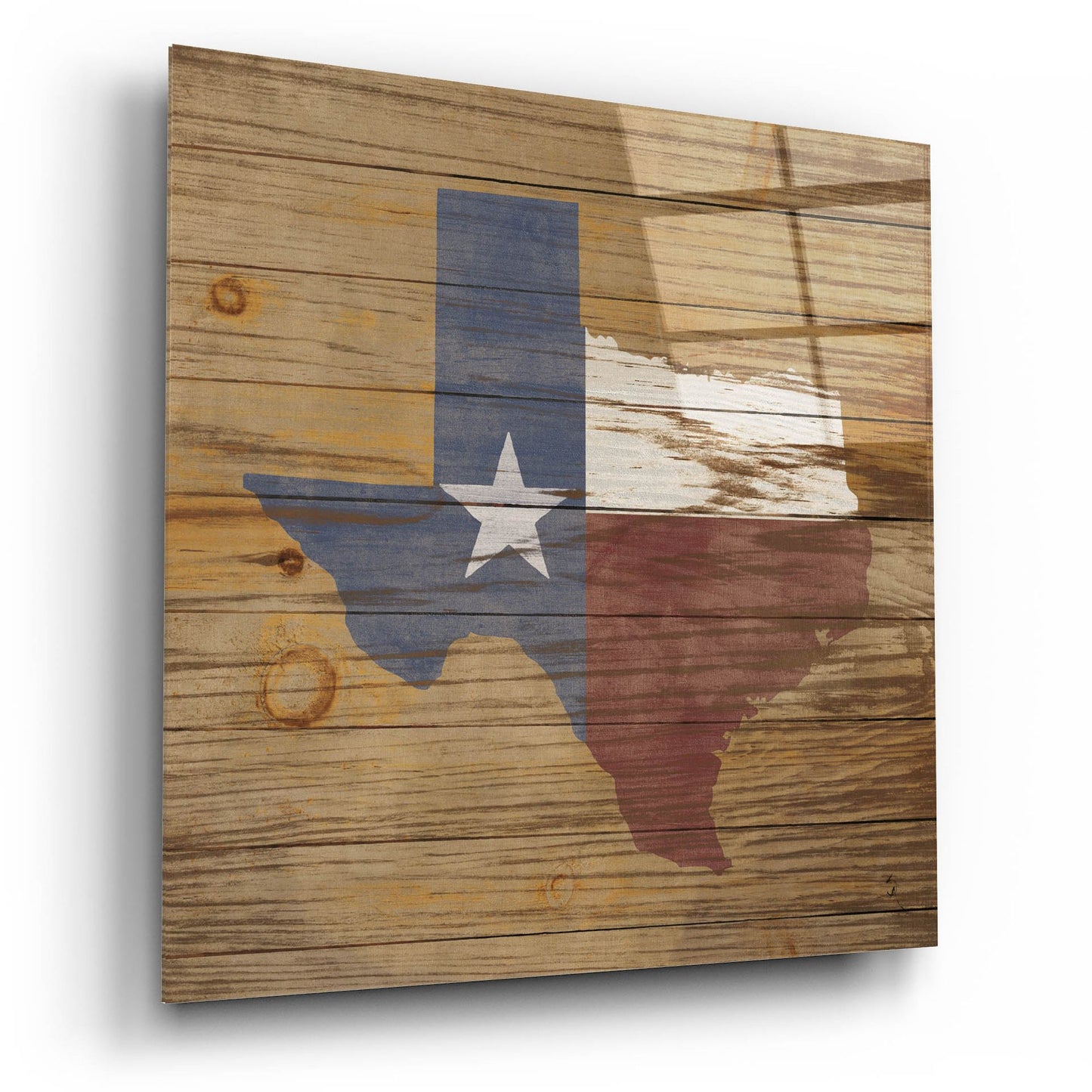 Epic Art 'Lone Star' by Sarah Adams, Acrylic Glass Wall Art,12x12