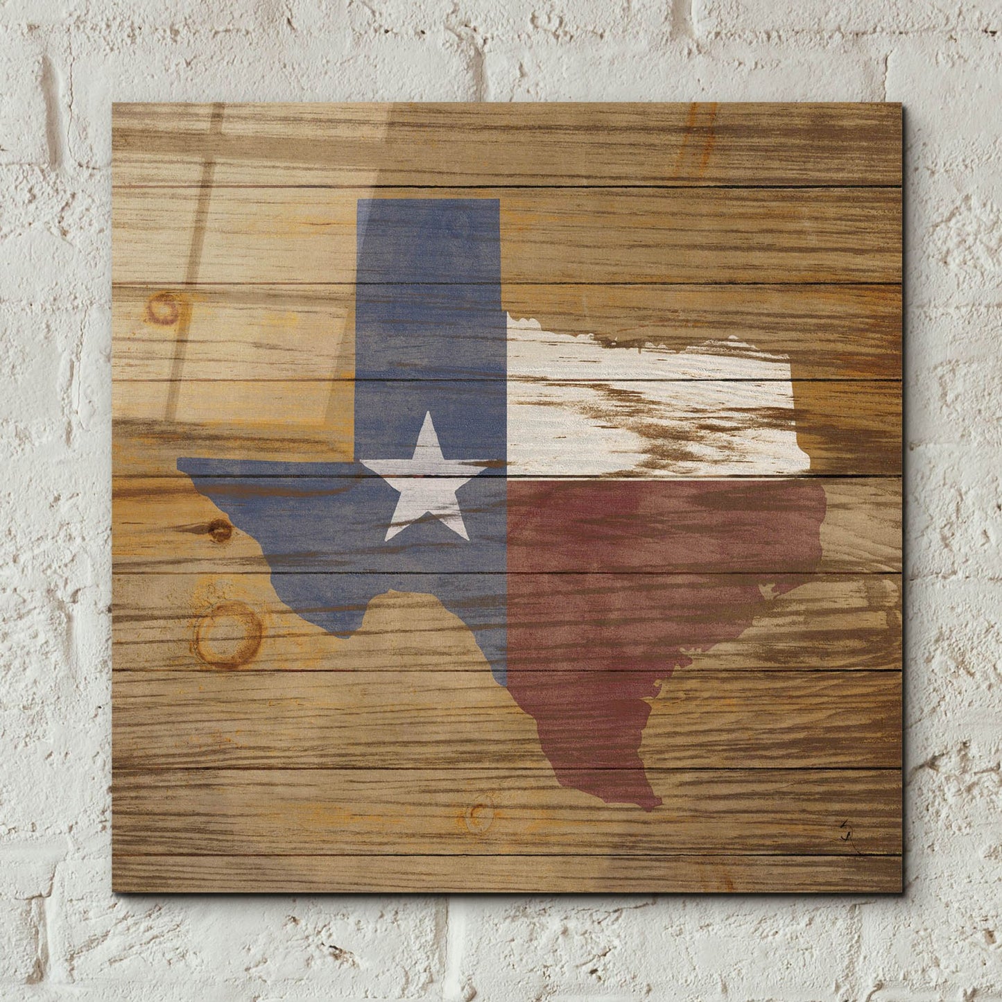 Epic Art 'Lone Star' by Sarah Adams, Acrylic Glass Wall Art,12x12