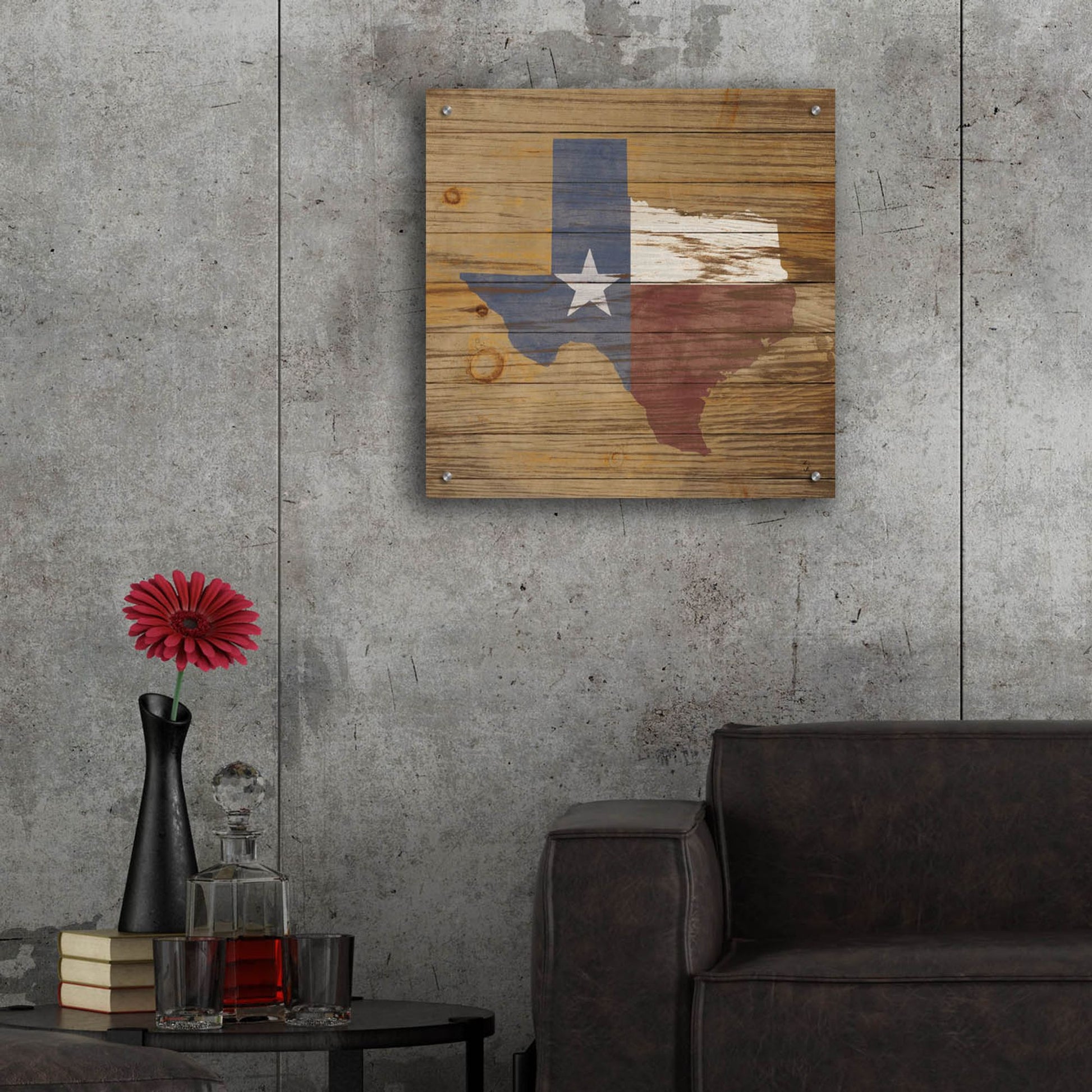 Epic Art 'Lone Star' by Sarah Adams, Acrylic Glass Wall Art,24x24