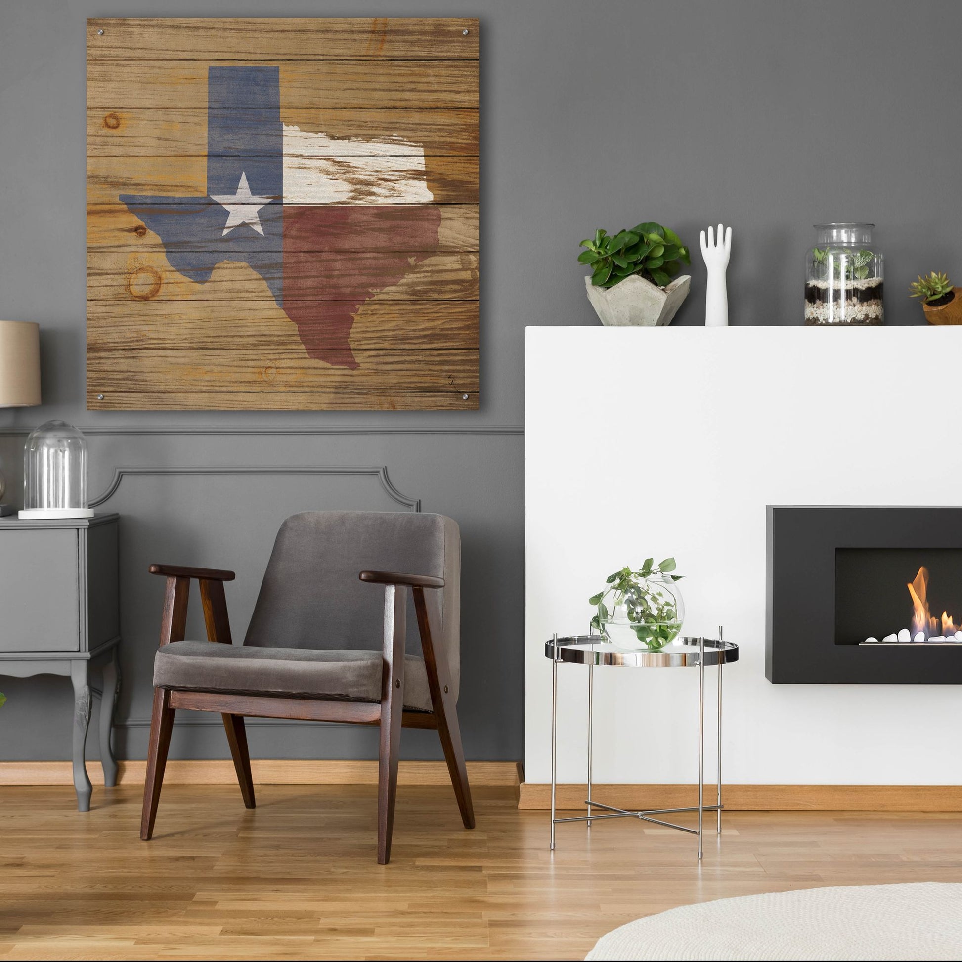 Epic Art 'Lone Star' by Sarah Adams, Acrylic Glass Wall Art,36x36