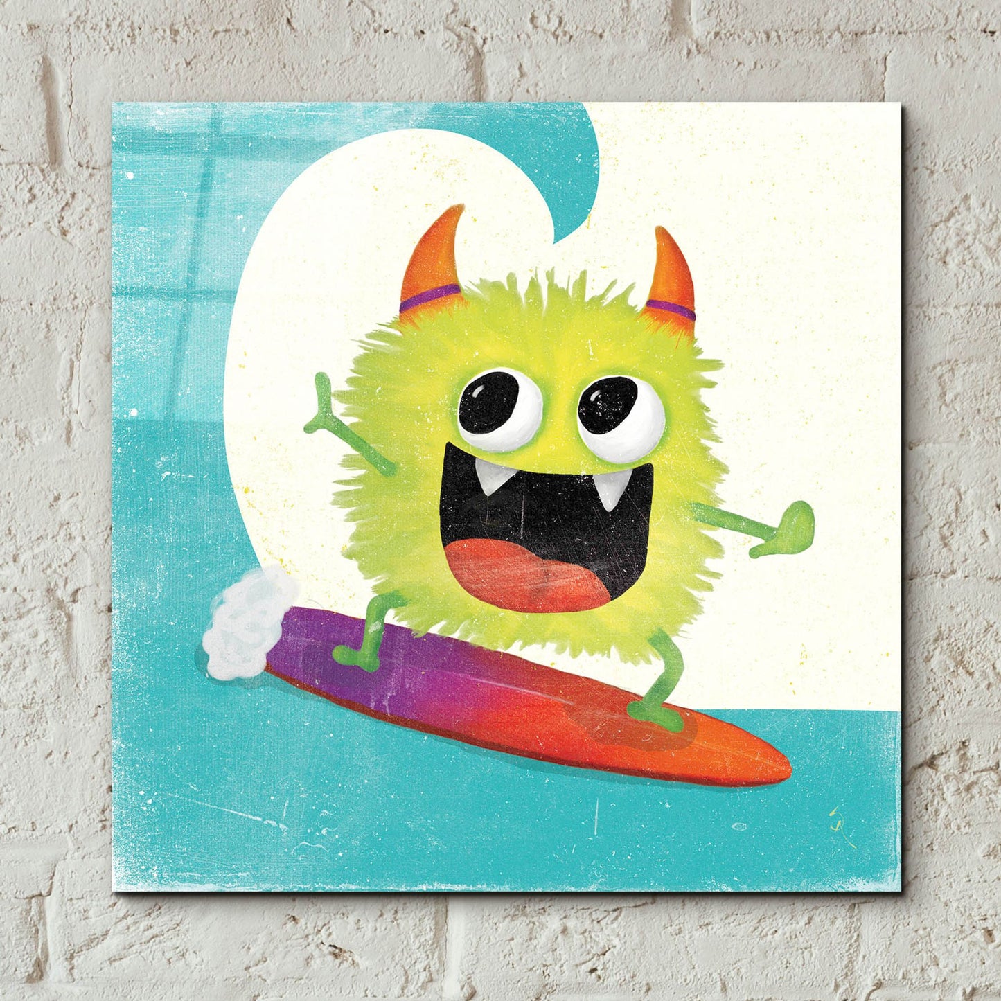 Epic Art 'Xtreme Monsters III' by Sarah Adams, Acrylic Glass Wall Art,12x12