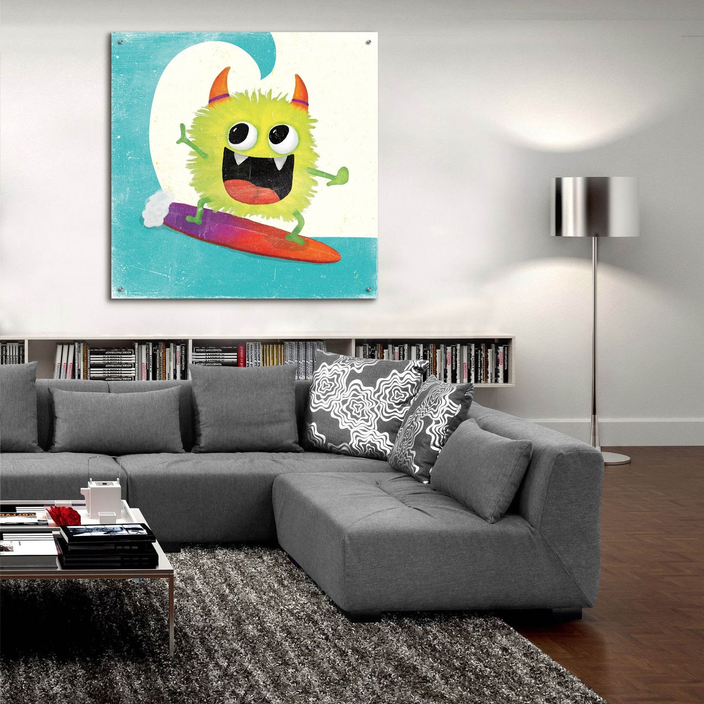 Epic Art 'Xtreme Monsters III' by Sarah Adams, Acrylic Glass Wall Art,36x36