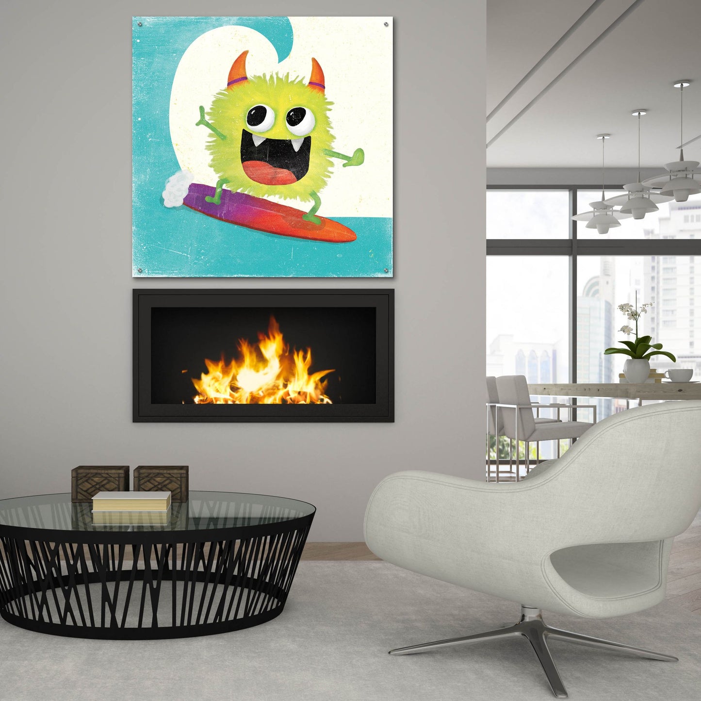 Epic Art 'Xtreme Monsters III' by Sarah Adams, Acrylic Glass Wall Art,36x36