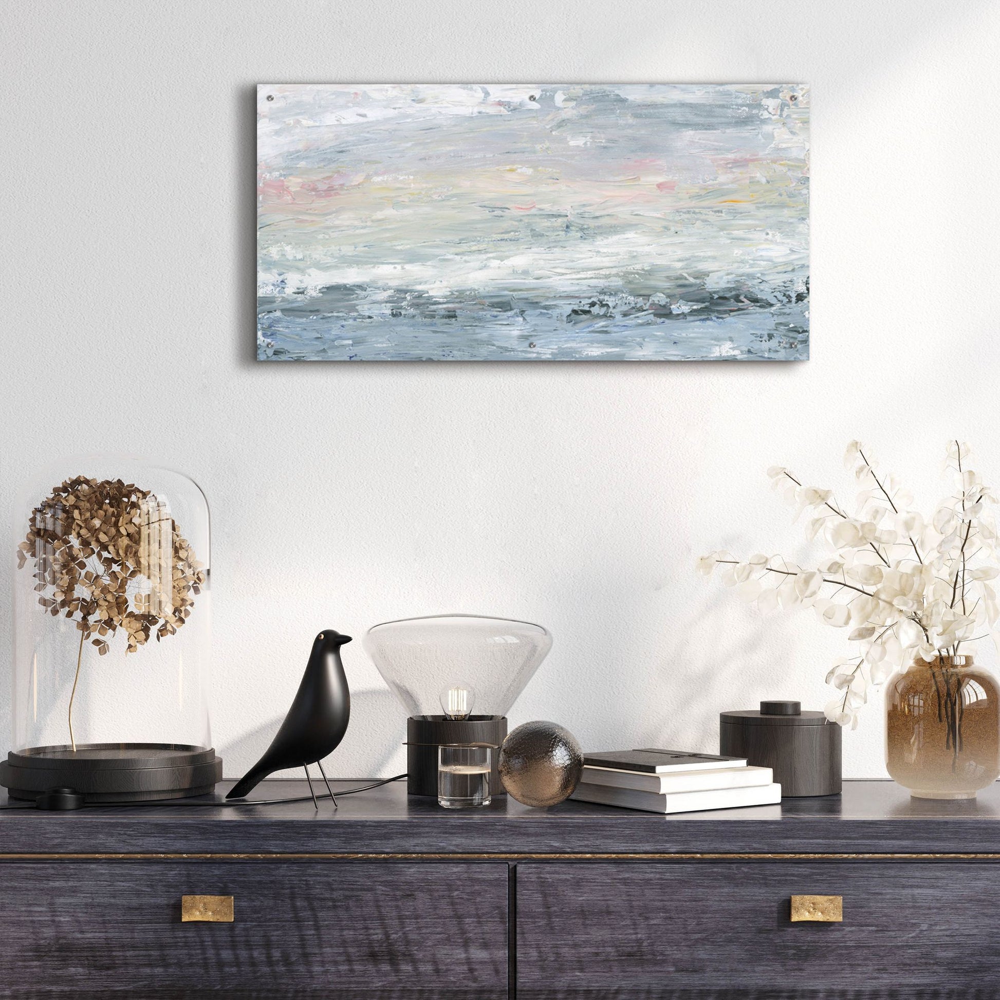 Epic Art 'Gazing Out' by Sarah Adams, Acrylic Glass Wall Art,48x24