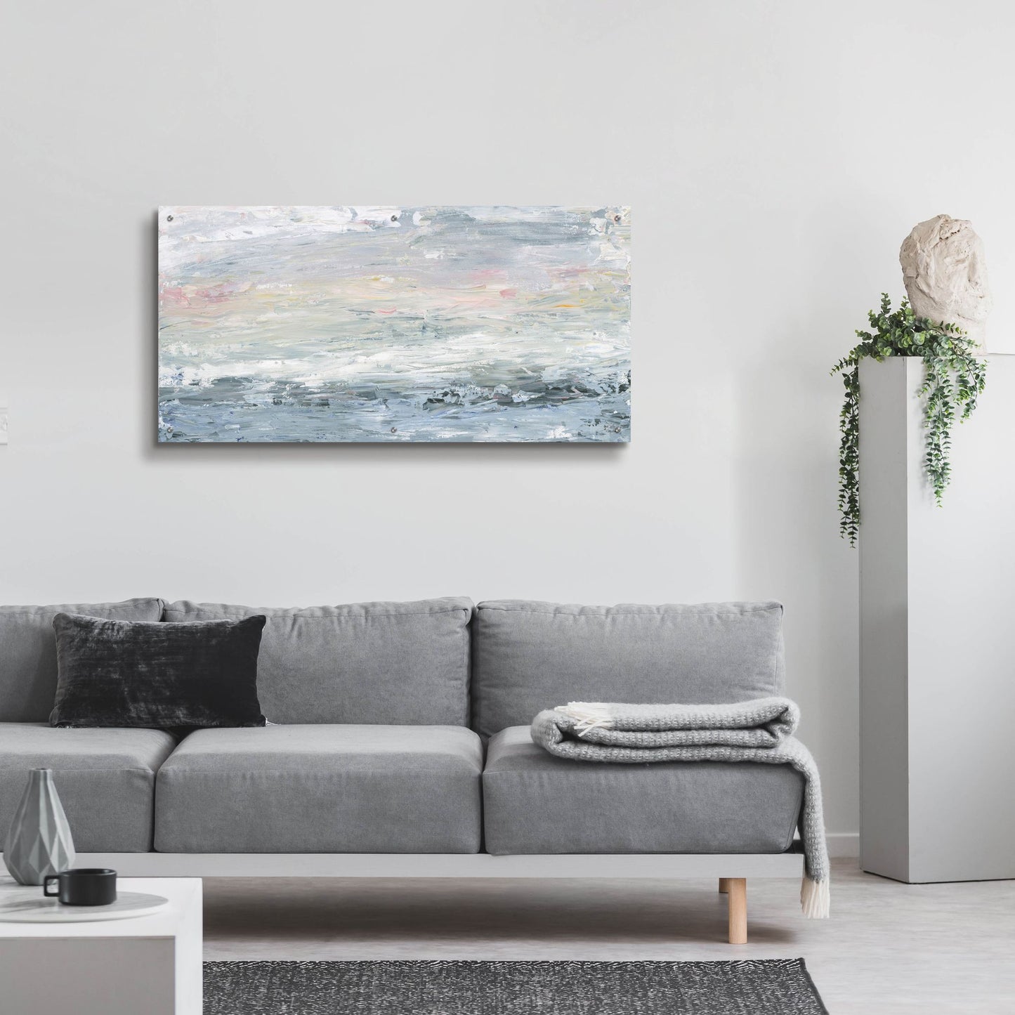 Epic Art 'Gazing Out' by Sarah Adams, Acrylic Glass Wall Art,48x24