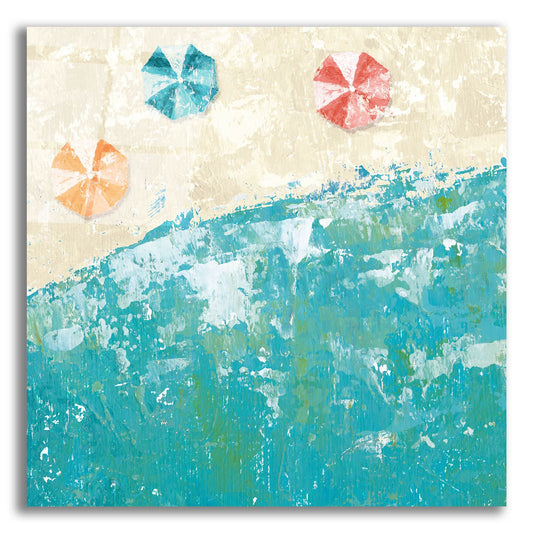 Epic Art 'Beach Days' by Sarah Adams, Acrylic Glass Wall Art