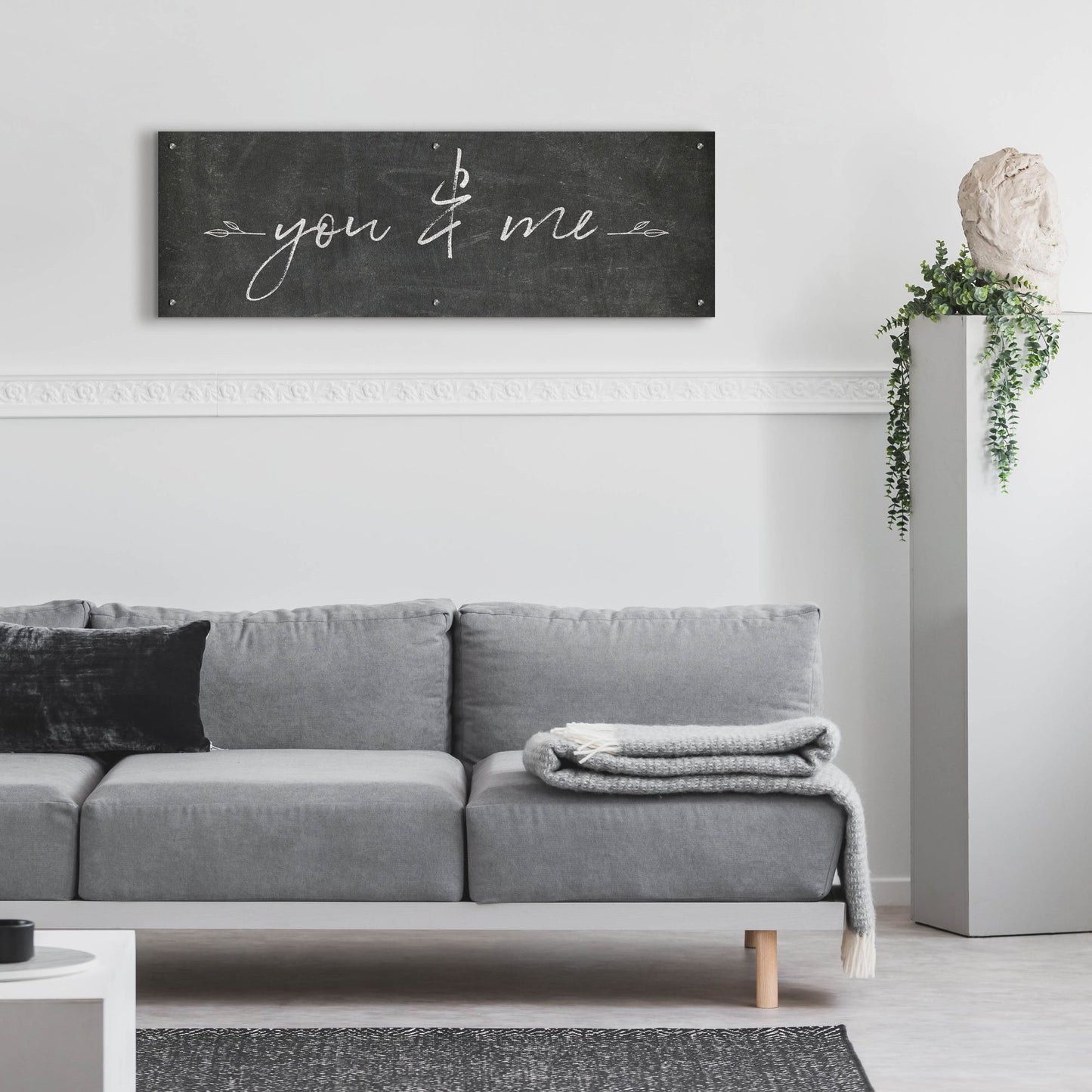 Epic Art 'You and Me' by Sarah Adams, Acrylic Glass Wall Art,48x16