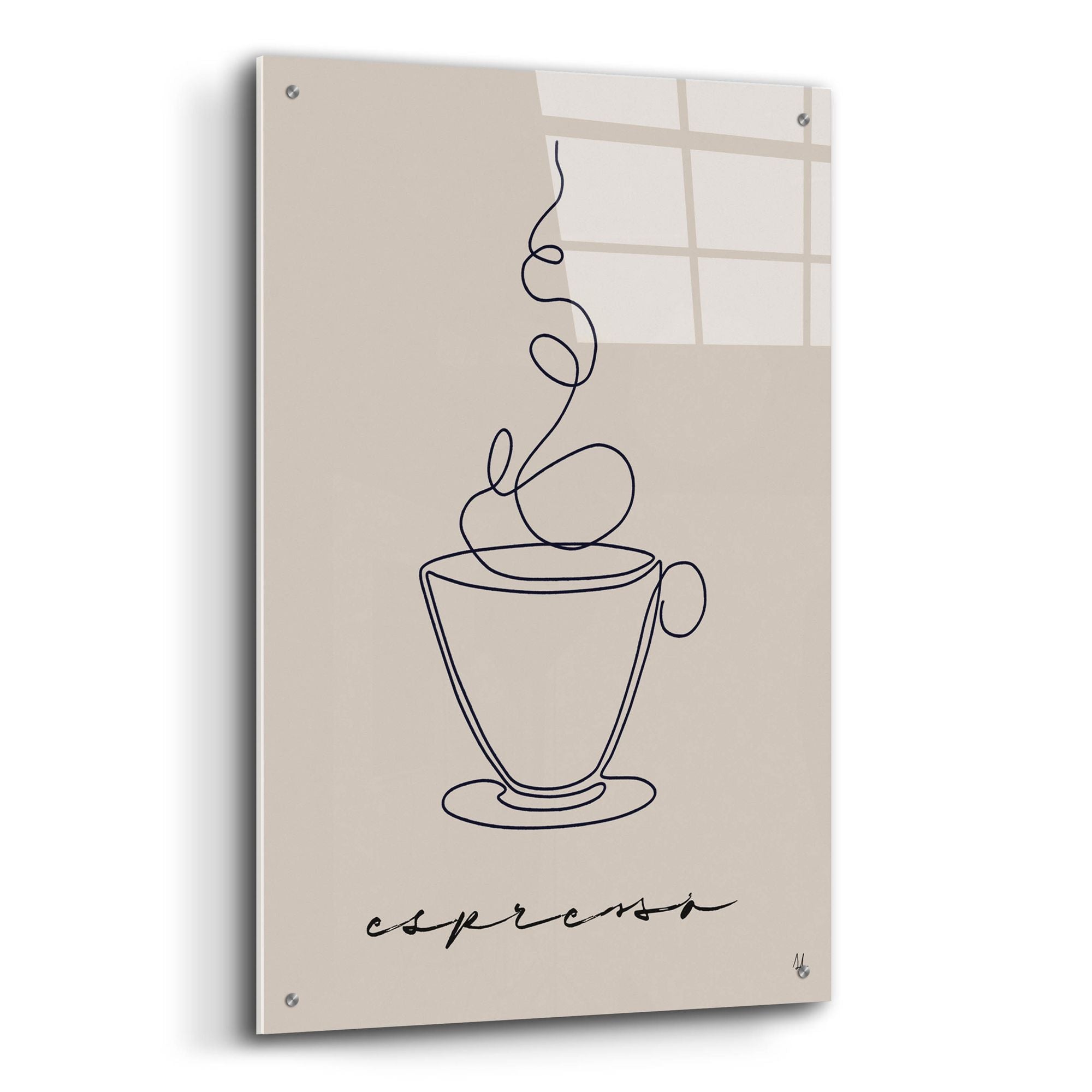 Epic Art 'Cafe Espresso' by Sarah Adams, Acrylic Glass Wall Art