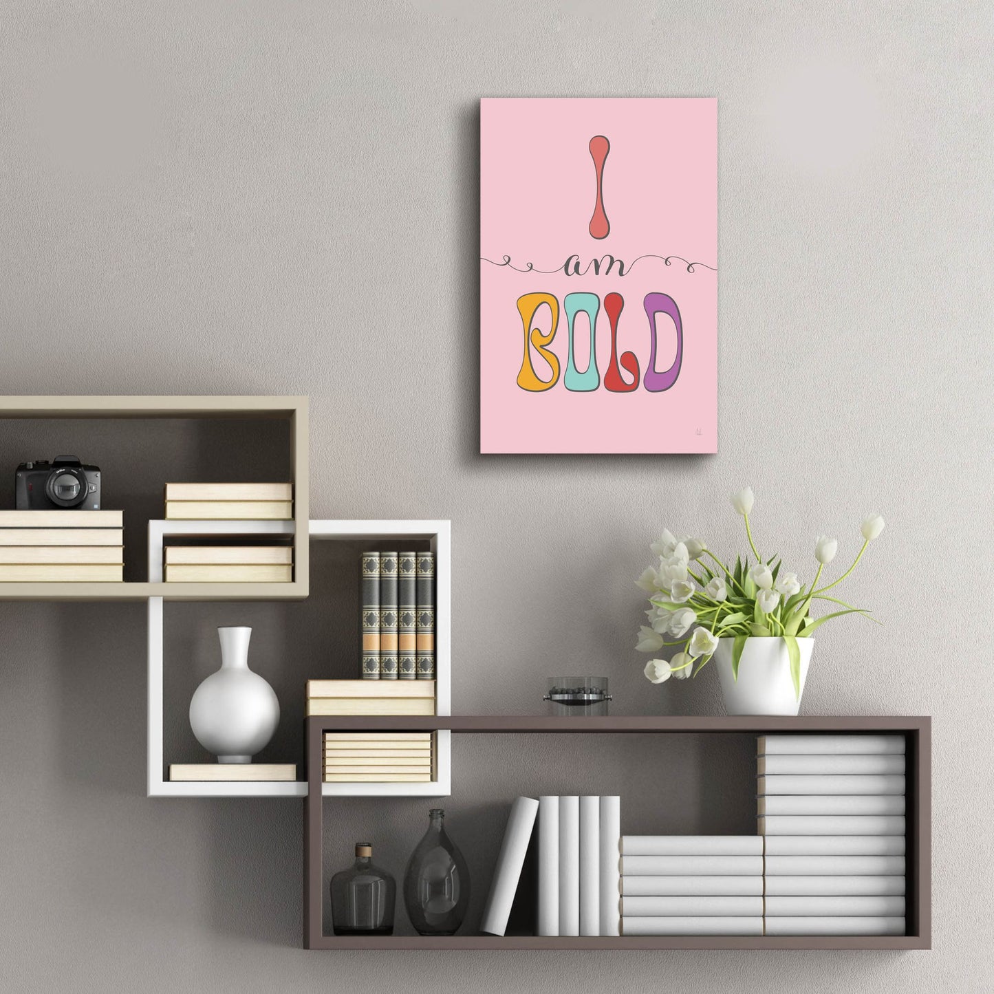 Epic Art 'I Am Bold' by Sarah Adams, Acrylic Glass Wall Art,16x24