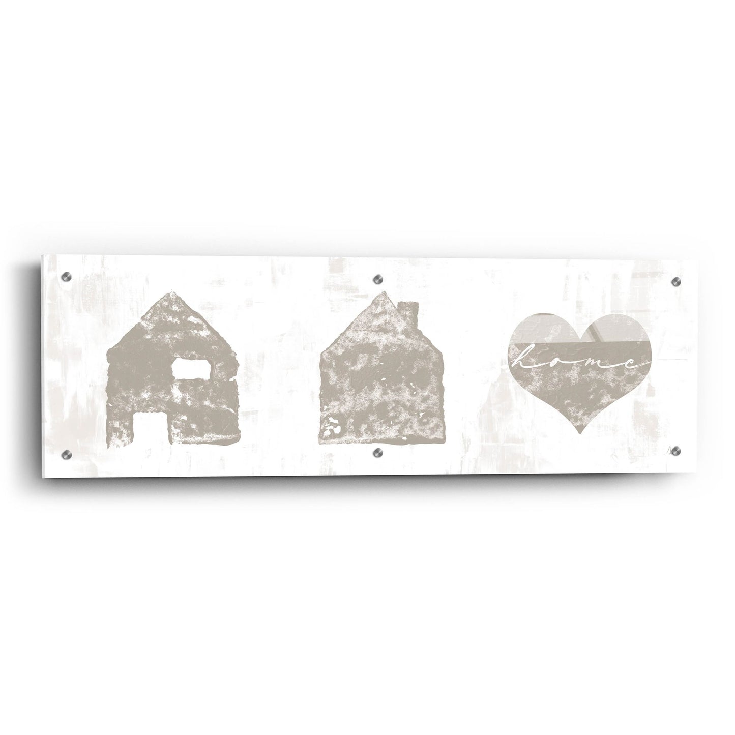 Epic Art 'Home Sweet Home II' by Sarah Adams, Acrylic Glass Wall Art,36x12