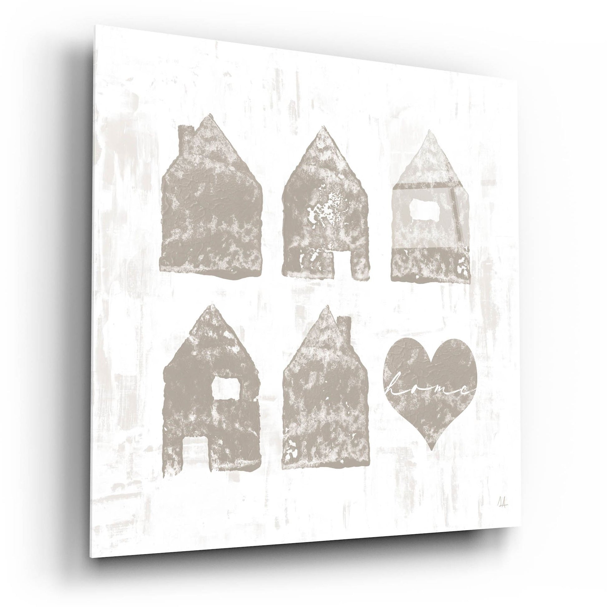 Epic Art 'Home Sweet Home III' by Sarah Adams, Acrylic Glass Wall Art,12x12