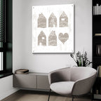 Epic Art 'Home Sweet Home III' by Sarah Adams, Acrylic Glass Wall Art,36x36