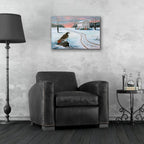 Old St. Paul's and the Hawk by Arie Reinhardt Taylor - 24x16 acrylic wall art in a room