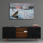 Old St. Paul's and the Hawk by Arie Reinhardt Taylor - 36x24 acrylic wall art in a room