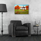 St. Paul's in Autumn by Arie Reinhardt Taylor - 24x16 acrylic wall art in a room