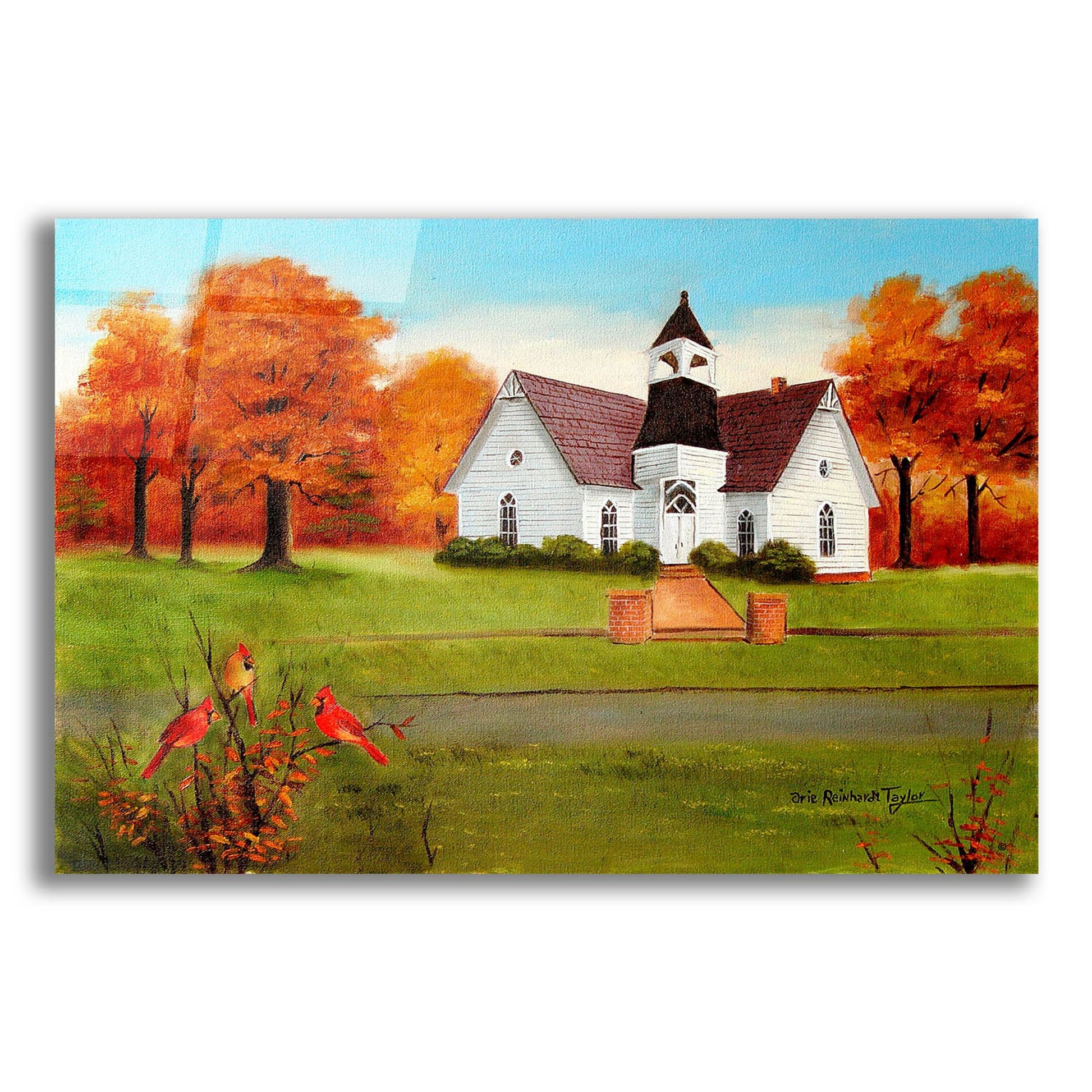 Epic Art 'St. Paul's in Autumn' by Arie Reinhardt Taylor, Acrylic Glass Wall Art,24x16