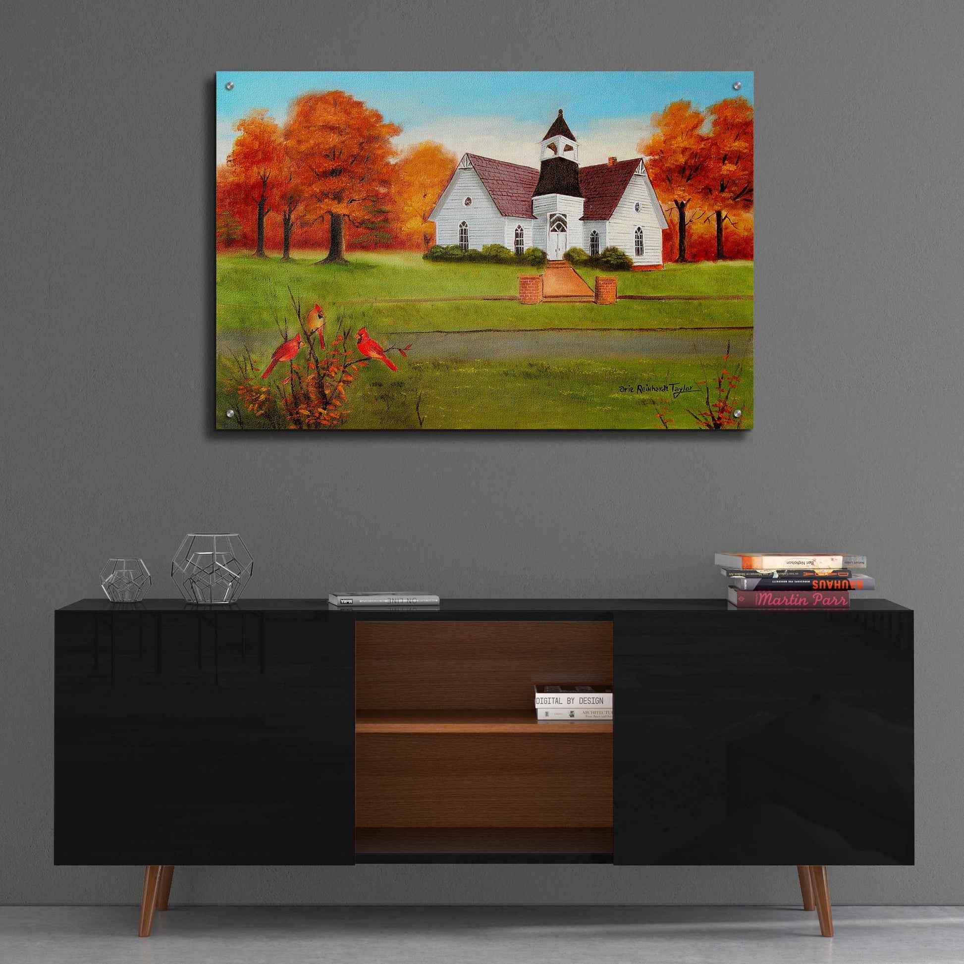 Epic Art 'St. Paul's in Autumn' by Arie Reinhardt Taylor, Acrylic Glass Wall Art,36x24