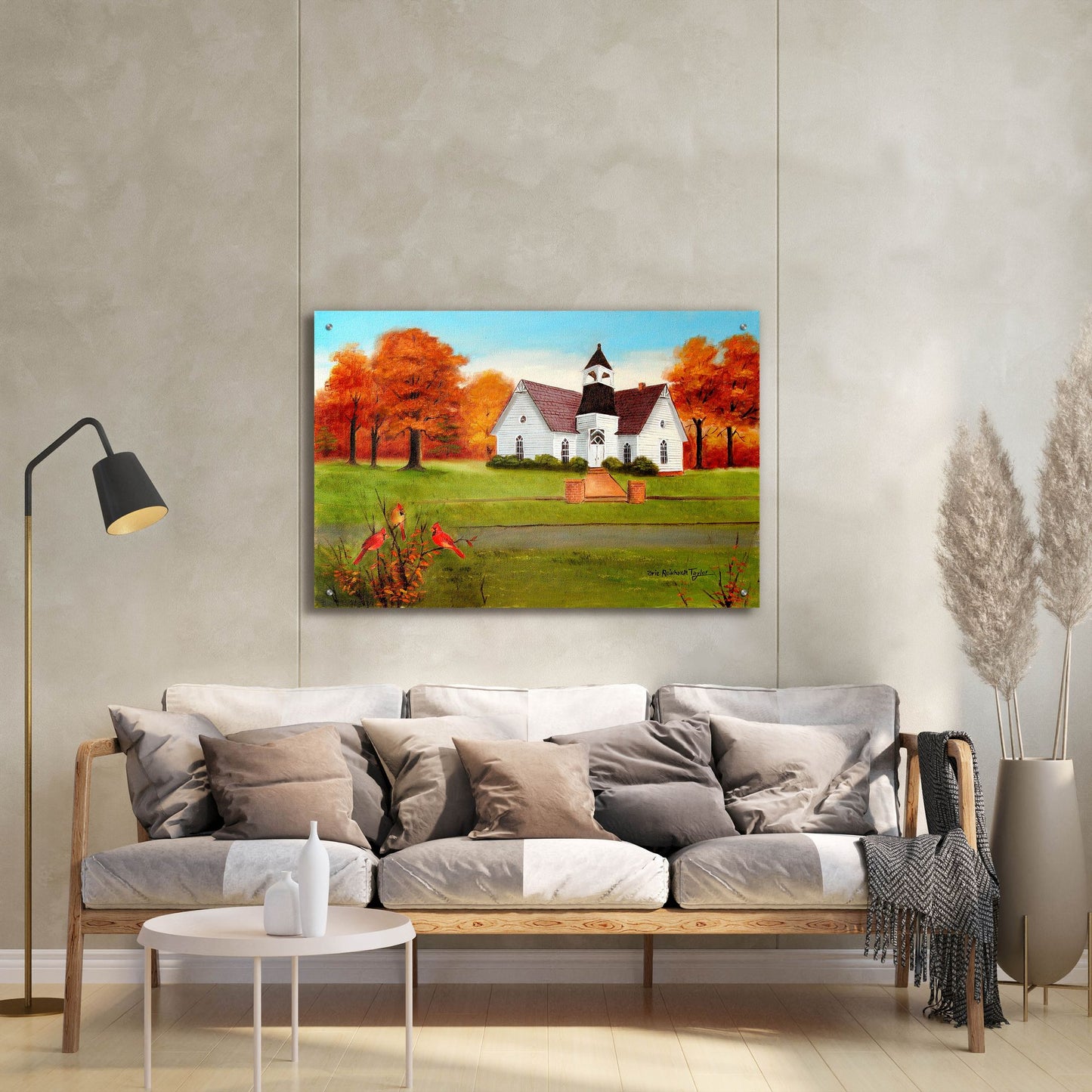 Epic Art 'St. Paul's in Autumn' by Arie Reinhardt Taylor, Acrylic Glass Wall Art,36x24