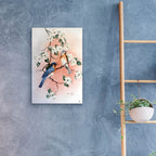 Epic Art 'Bluebirds and Dogwood' by Arie Reinhardt Taylor, Acrylic Glass Wall Art,16x24