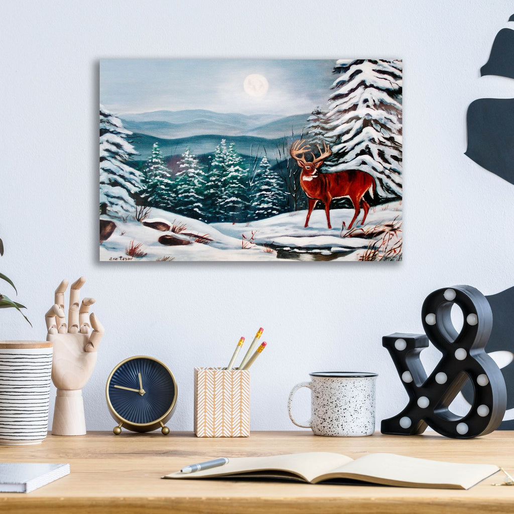 Monarch in Winter by Arie Reinhardt Taylor - 16x12 acrylic wall art in a room