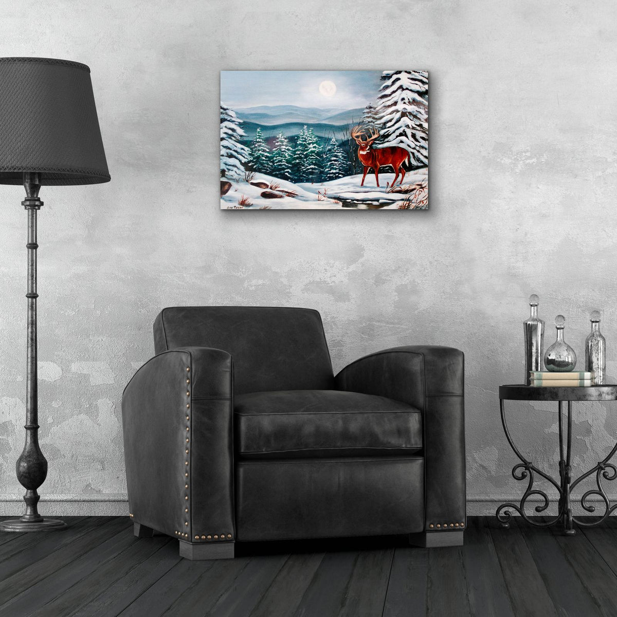 Monarch in Winter by Arie Reinhardt Taylor - 24x16 acrylic wall art in a room