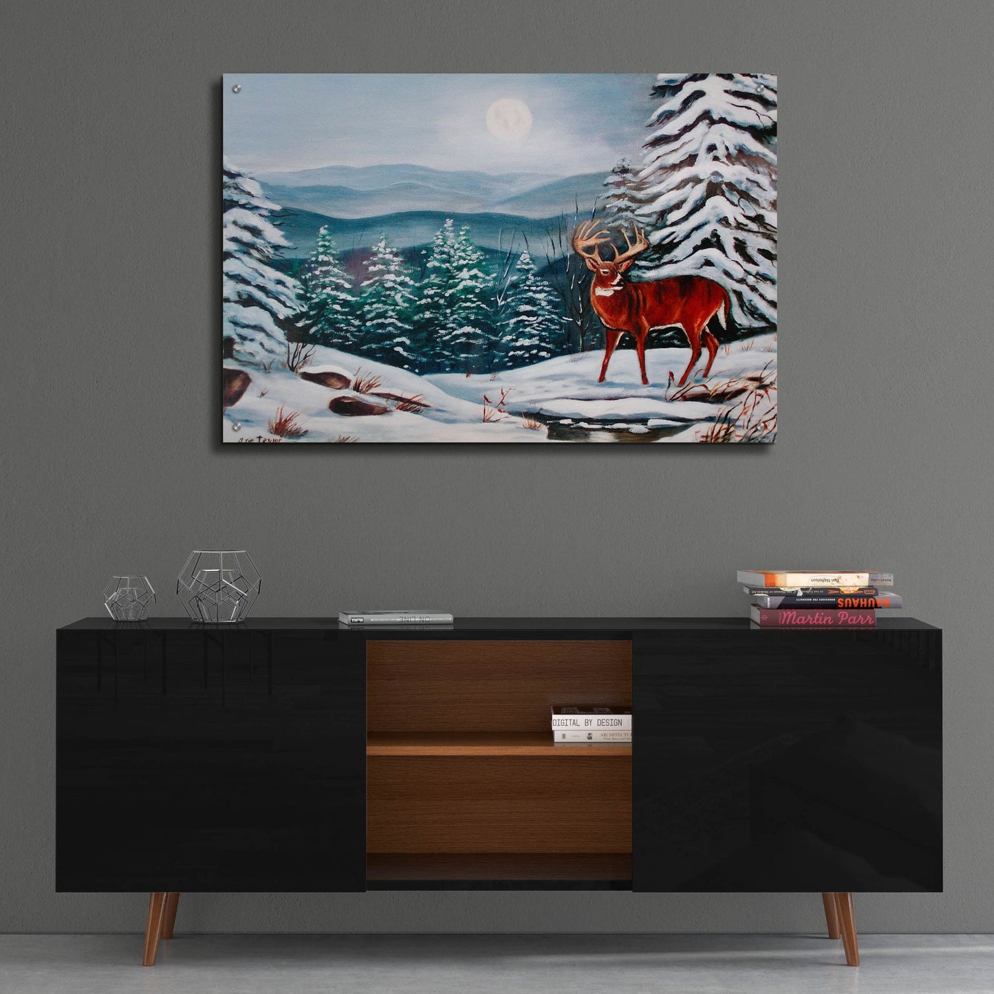 Epic Art 'Monarch in Winter' by Arie Reinhardt Taylor, Acrylic Glass Wall Art,36x24