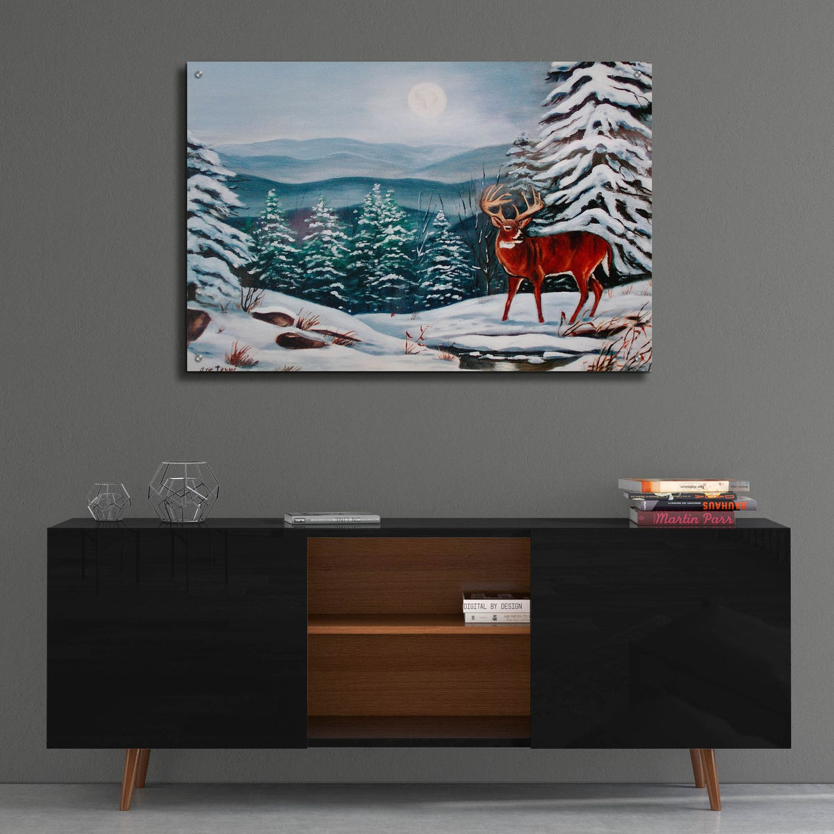 Monarch in Winter by Arie Reinhardt Taylor - 36x24 acrylic wall art in a room
