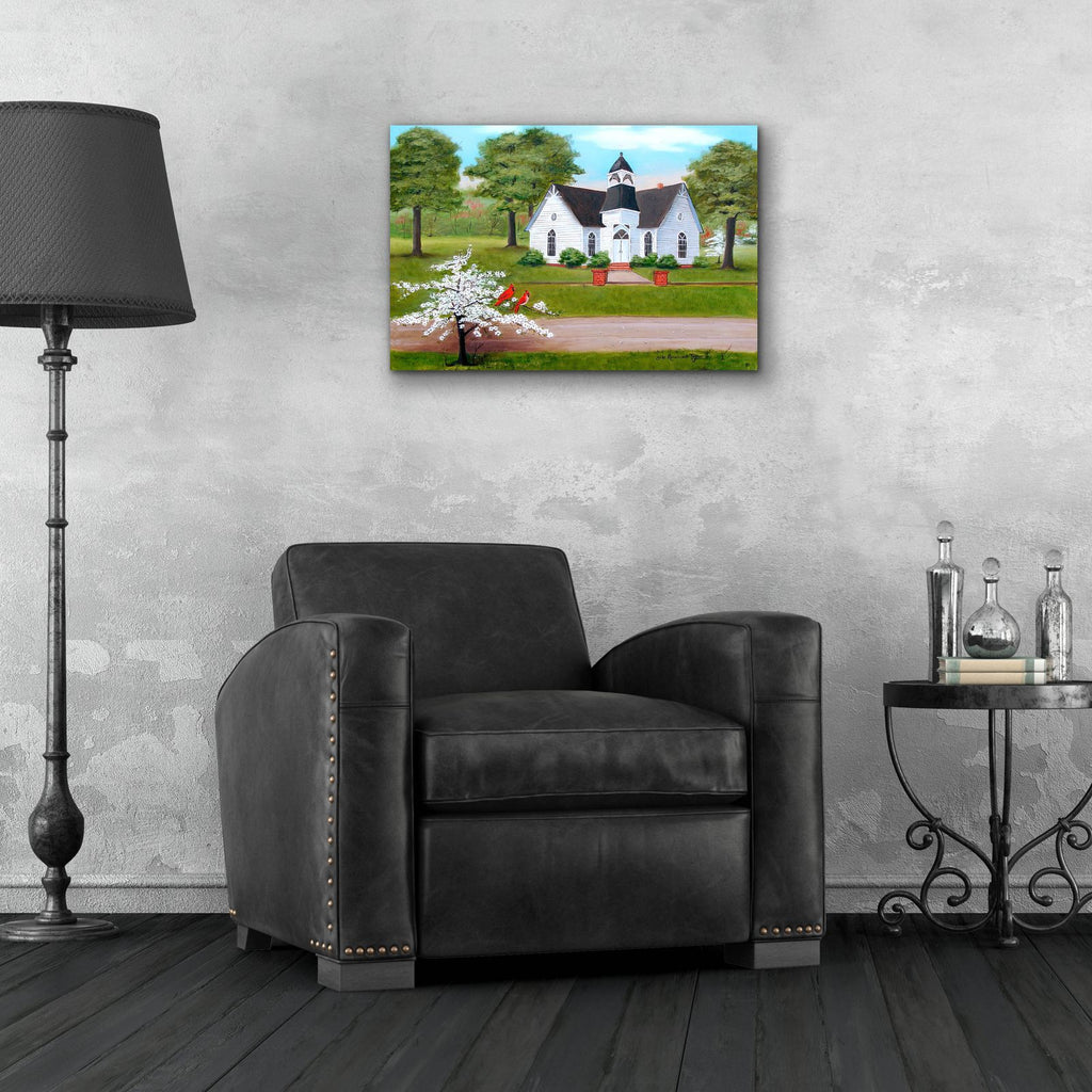 St. Paul's In The Spring by Arie Reinhardt Taylor - 24x16 acrylic wall art in a room