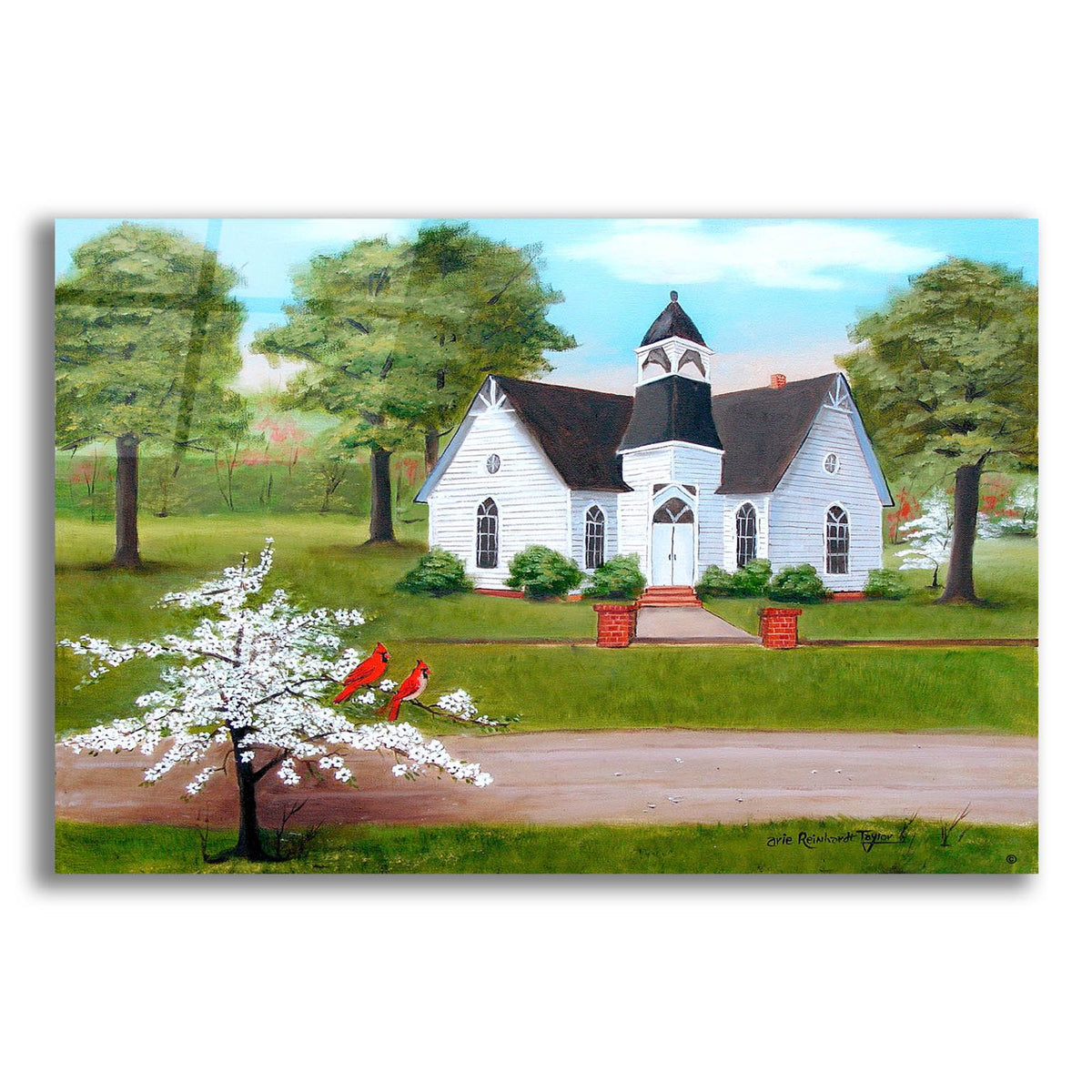St. Paul's In The Spring by Arie Reinhardt Taylor acrylic glass wall art