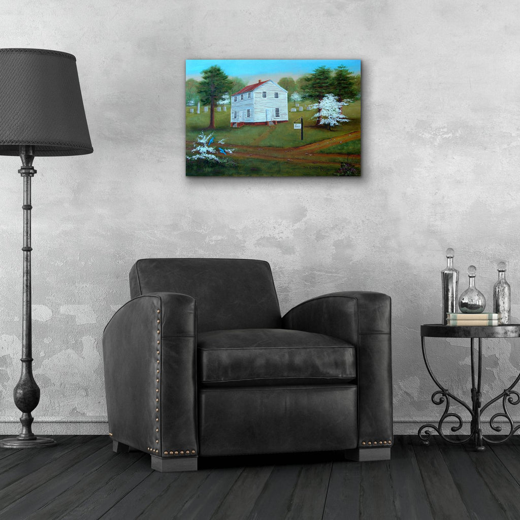 Old St. Paul's in the Spring by Arie Reinhardt Taylor - 24x16 acrylic wall art in a room