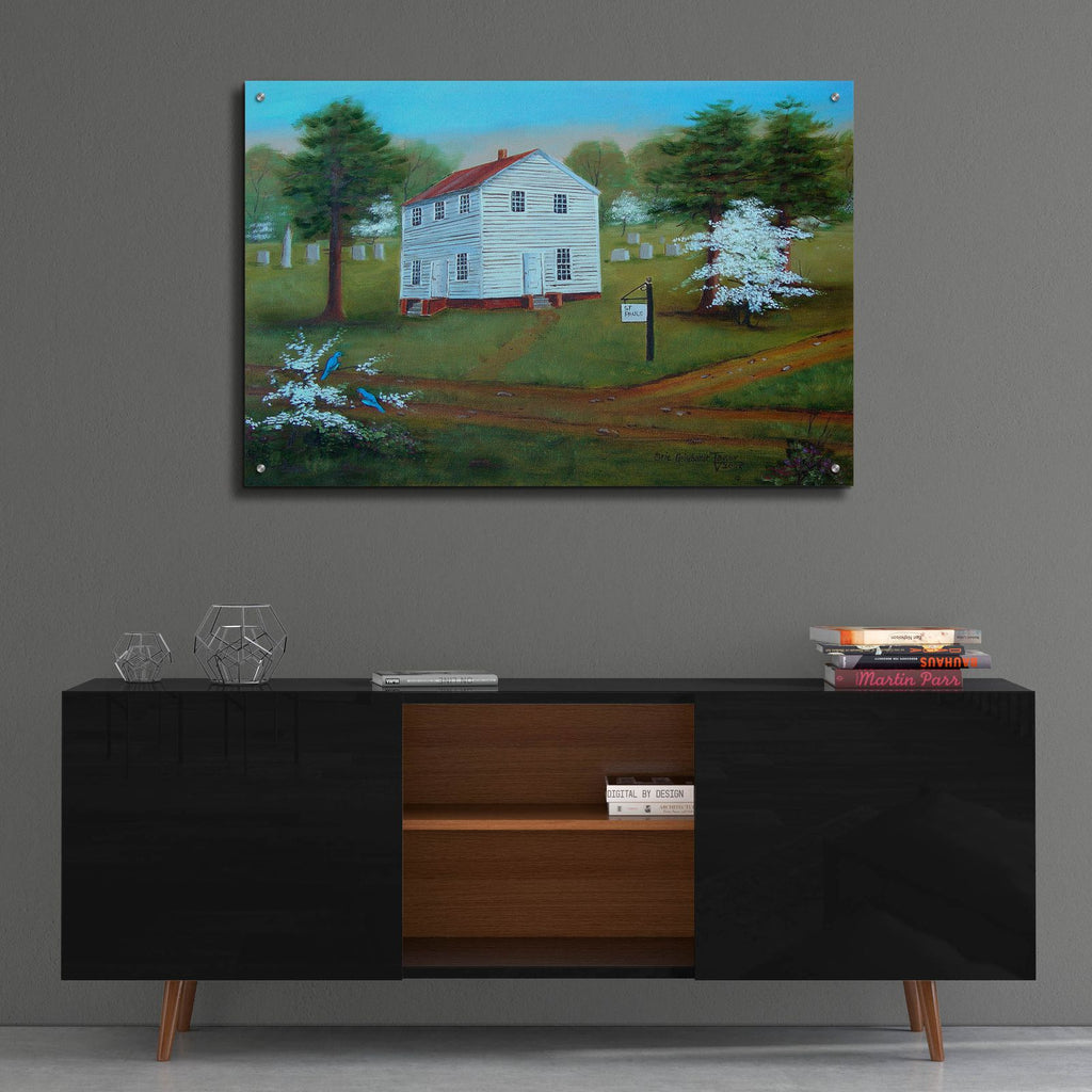 Old St. Paul's in the Spring by Arie Reinhardt Taylor - 36x24 acrylic wall art in a room