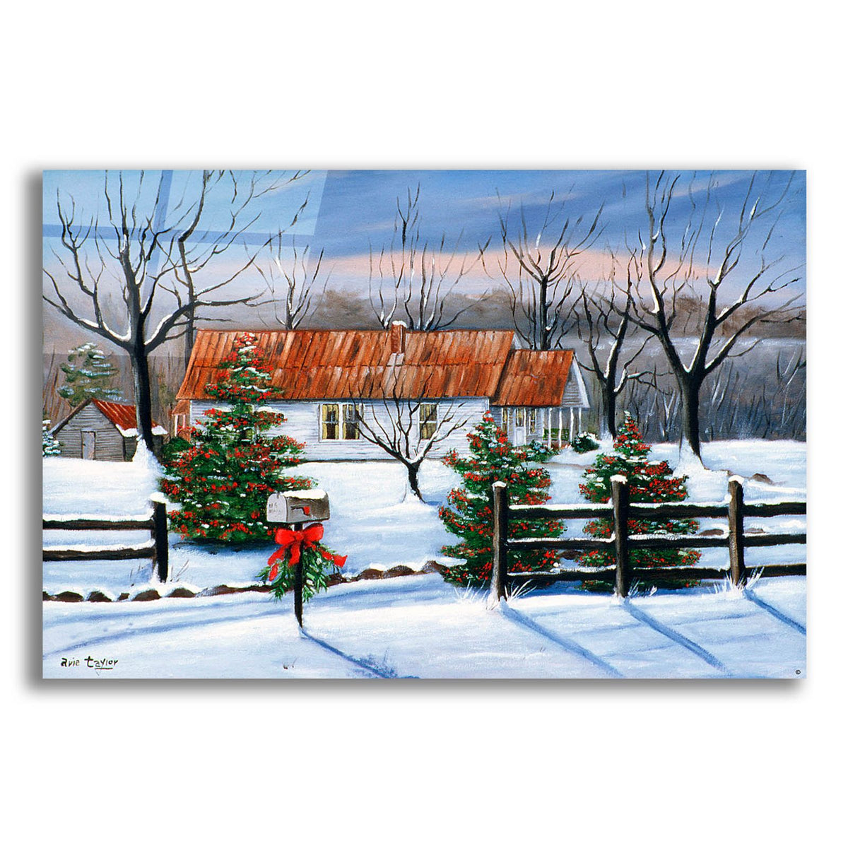 Mom and Dad's at Christmas by Arie Reinhardt Taylor acrylic glass wall art