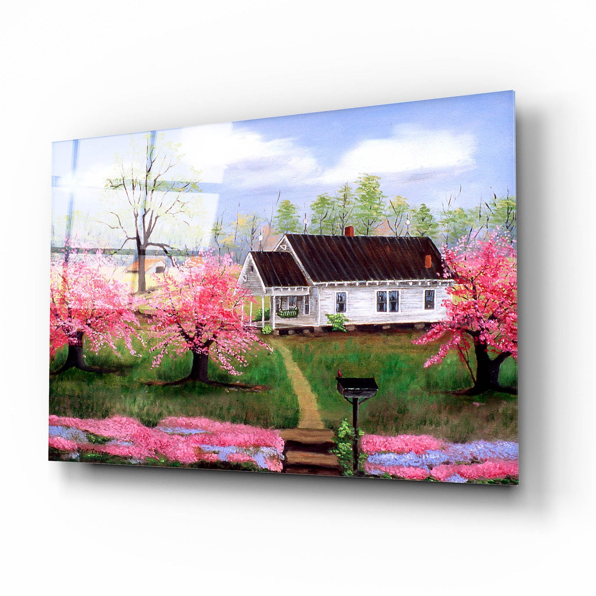 Epic Art 'Mom and Dad's in Spring' by Arie Reinhardt Taylor, Acrylic Glass Wall Art,16x12