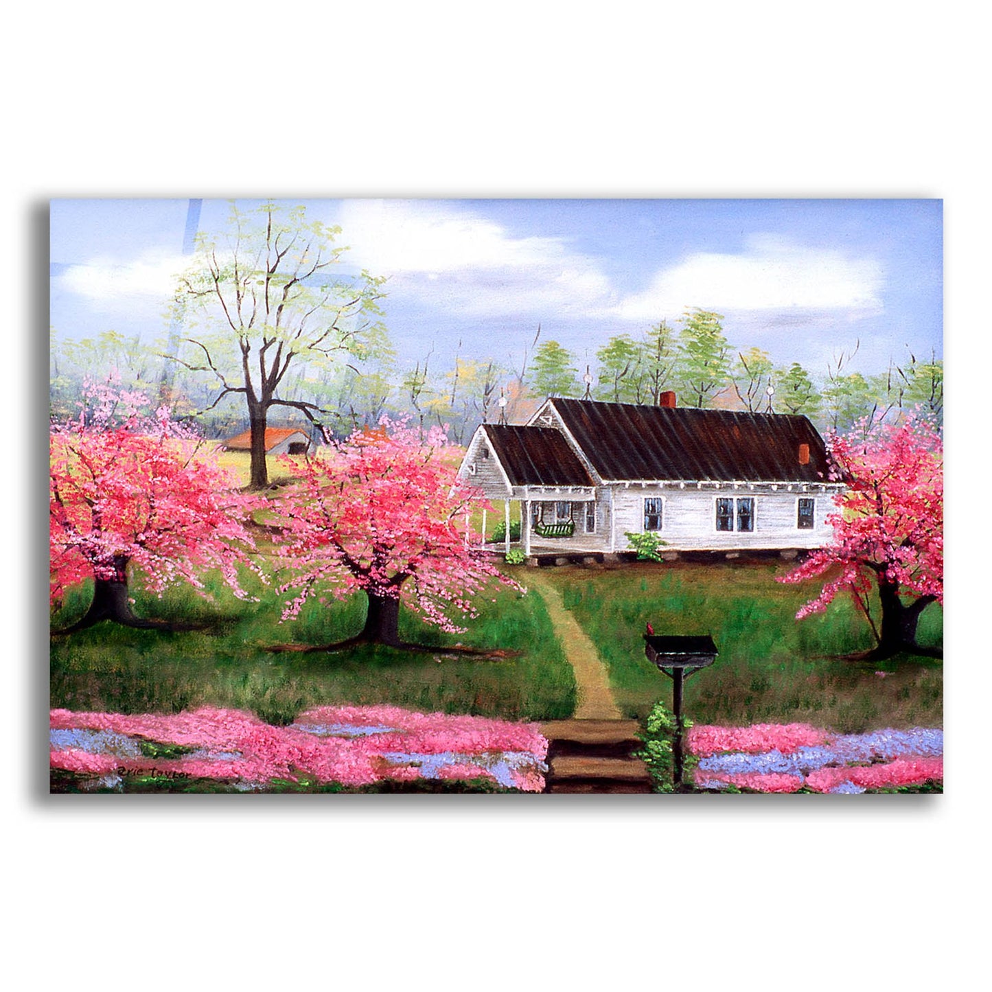 Epic Art 'Mom and Dad's in Spring' by Arie Reinhardt Taylor, Acrylic Glass Wall Art,24x16