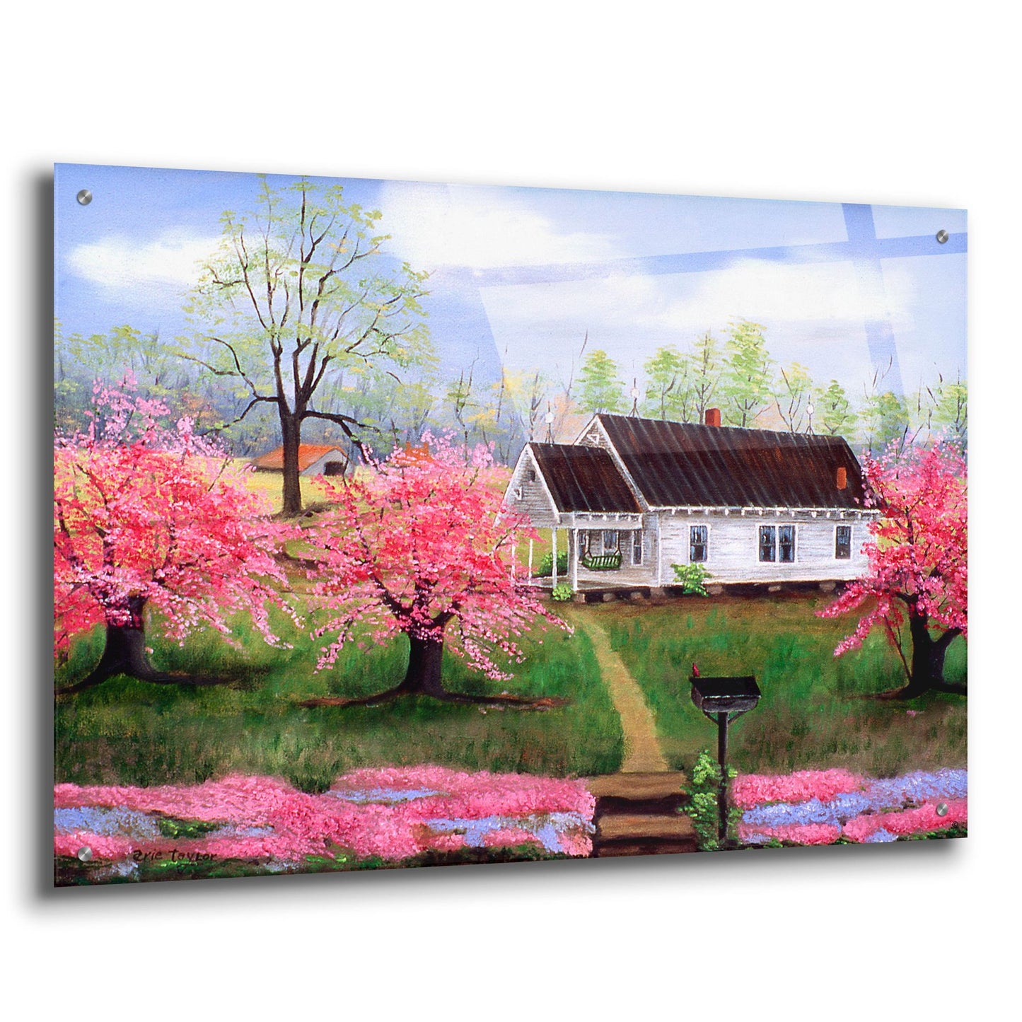 Epic Art 'Mom and Dad's in Spring' by Arie Reinhardt Taylor, Acrylic Glass Wall Art,36x24