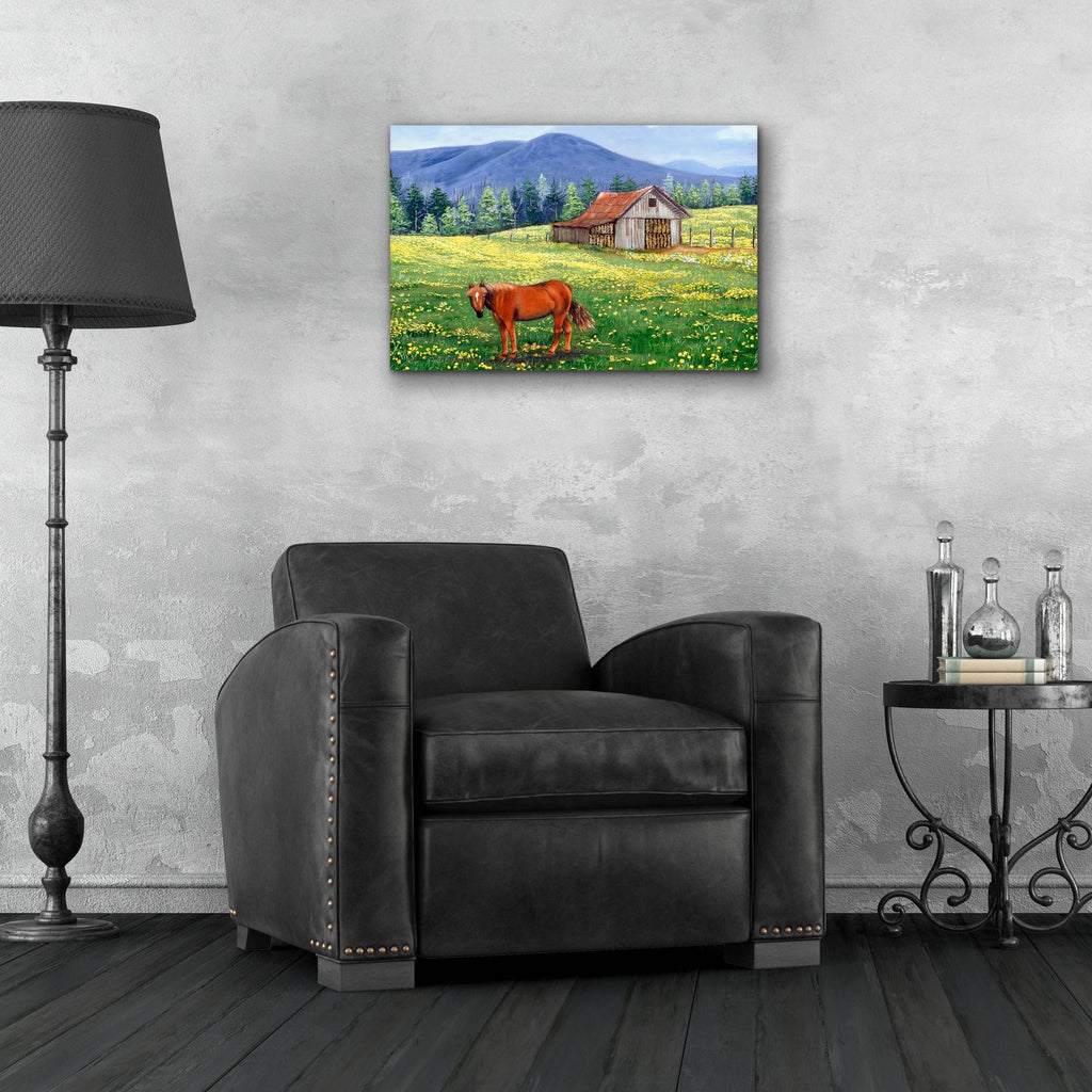 The Tobacco Barn by Arie Reinhardt Taylor - 24x16 acrylic wall art in a room