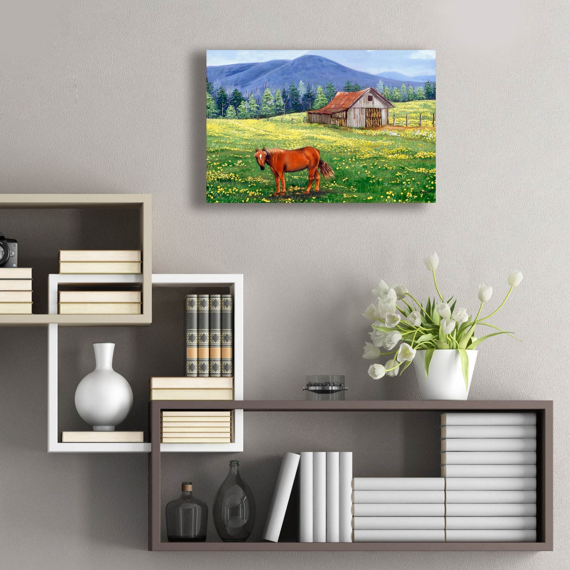 Epic Art 'The Tobacco Barn' by Arie Reinhardt Taylor, Acrylic Glass Wall Art,24x16