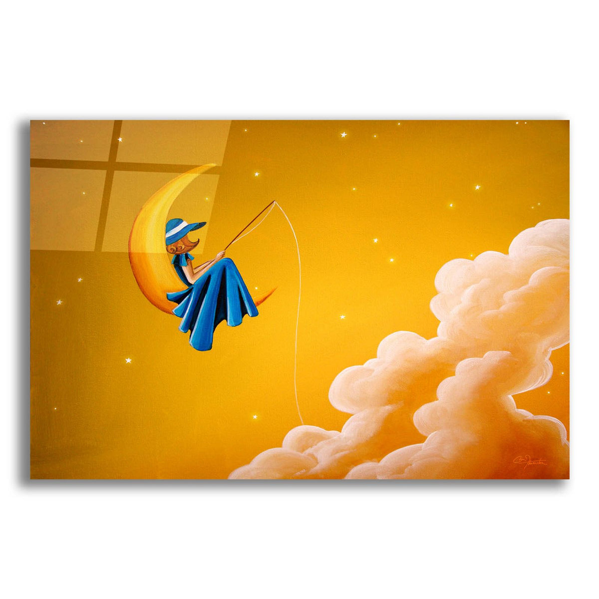 Blue Moon by Cindy Thornton acrylic glass wall art