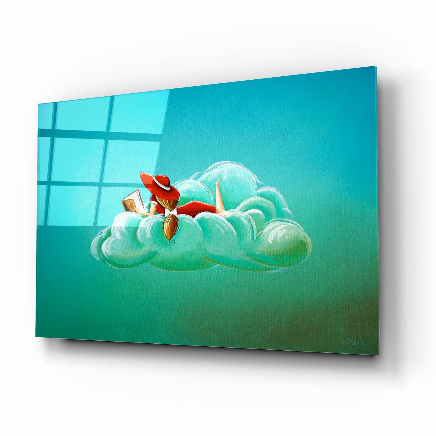 Epic Art 'Cloud 9' by Cindy Thornton, Acrylic Glass Wall Art,16x12