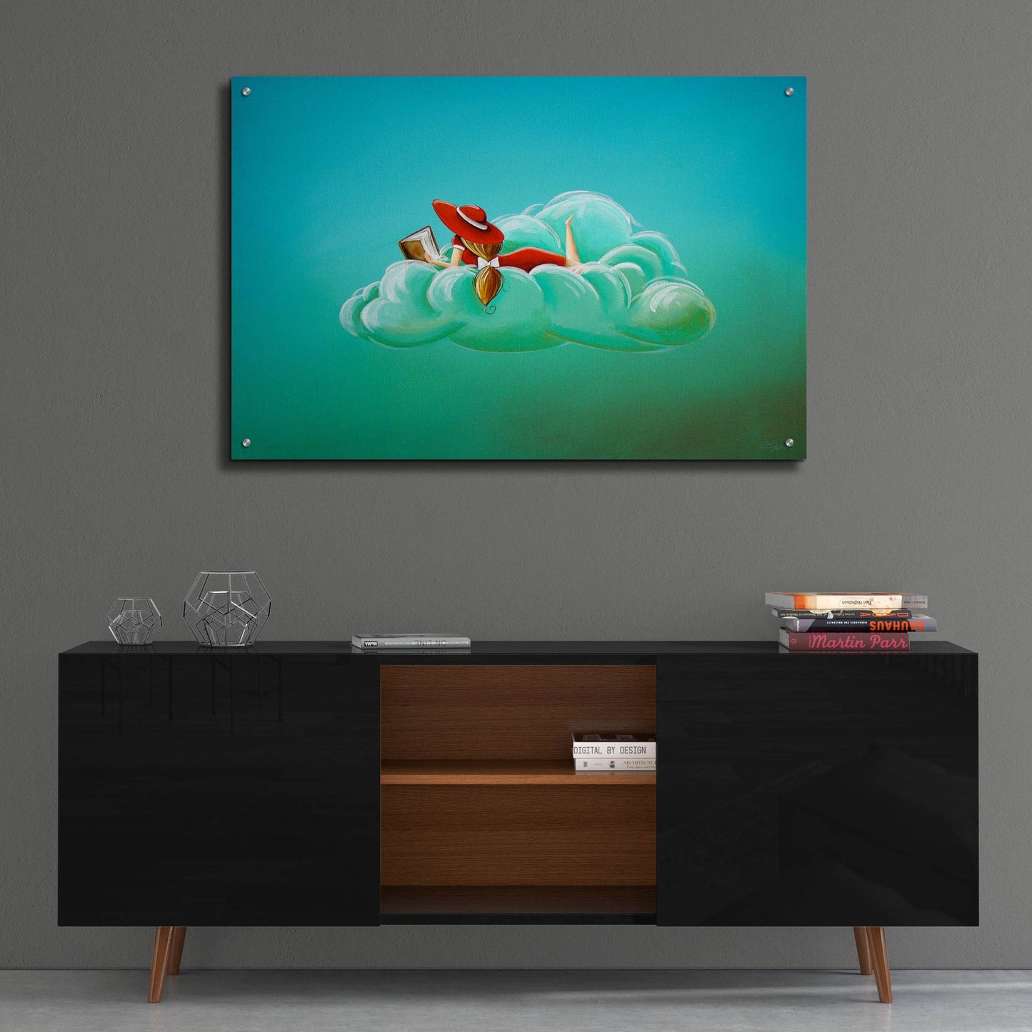 Epic Art 'Cloud 9' by Cindy Thornton, Acrylic Glass Wall Art,36x24