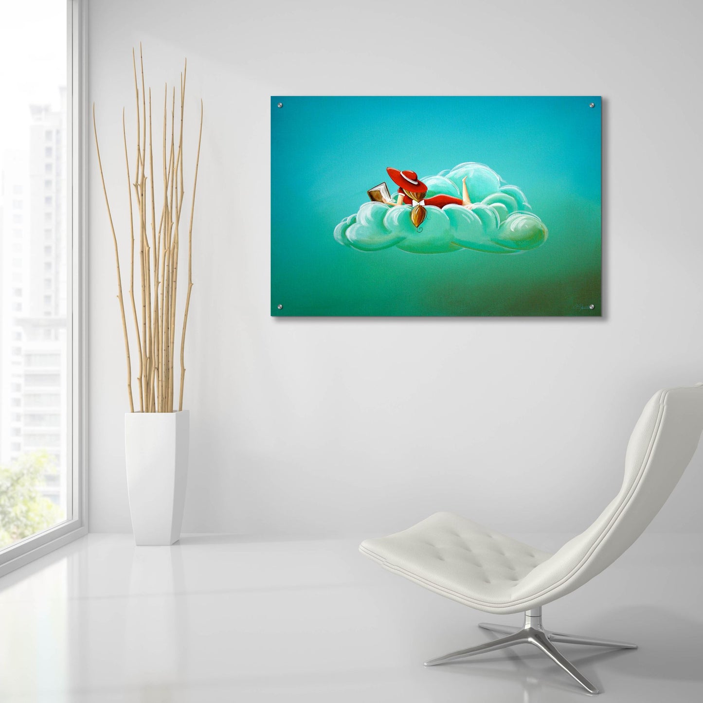 Epic Art 'Cloud 9' by Cindy Thornton, Acrylic Glass Wall Art,36x24