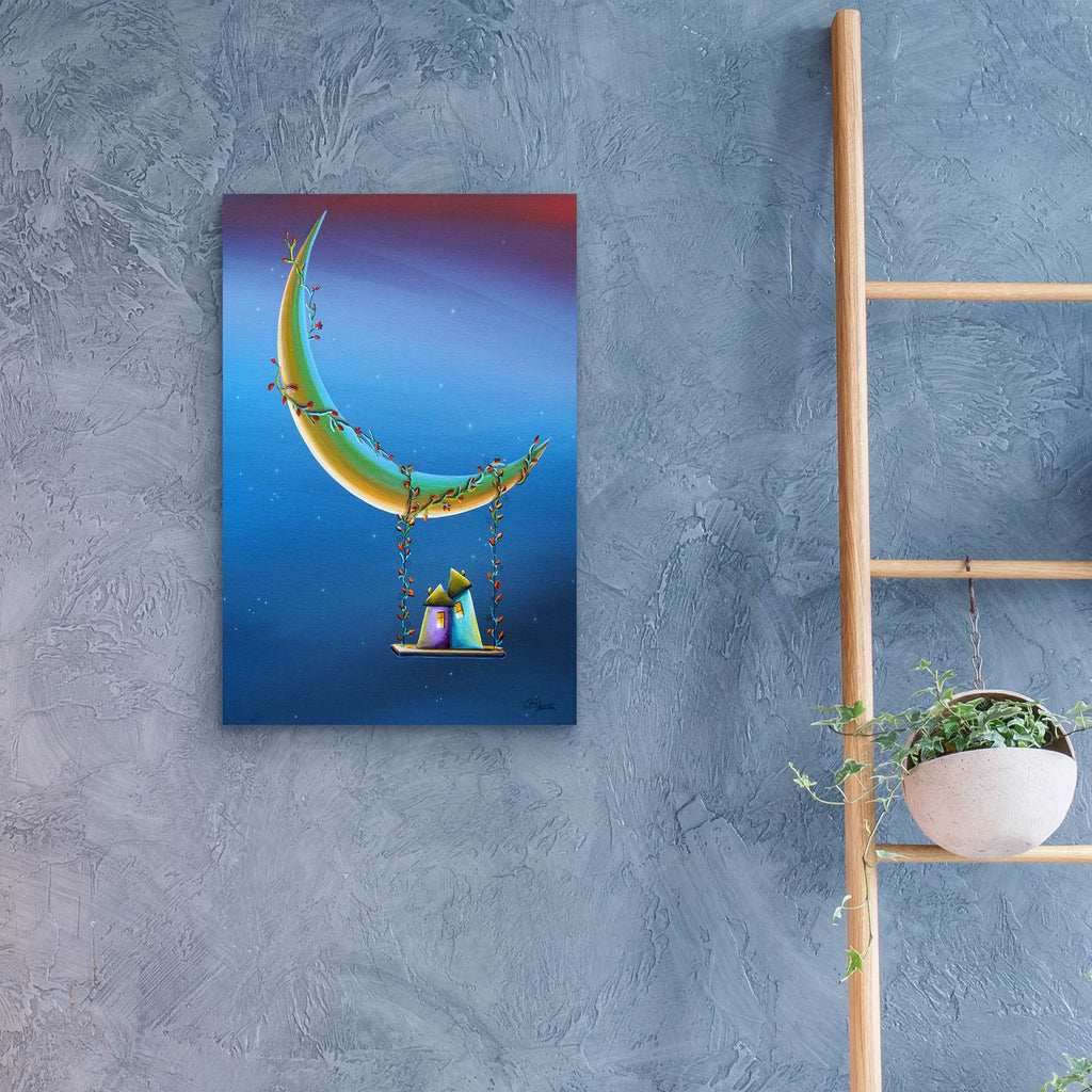 Another Moonlight Serenade by Cindy Thornton - 16x24 acrylic wall art in a room