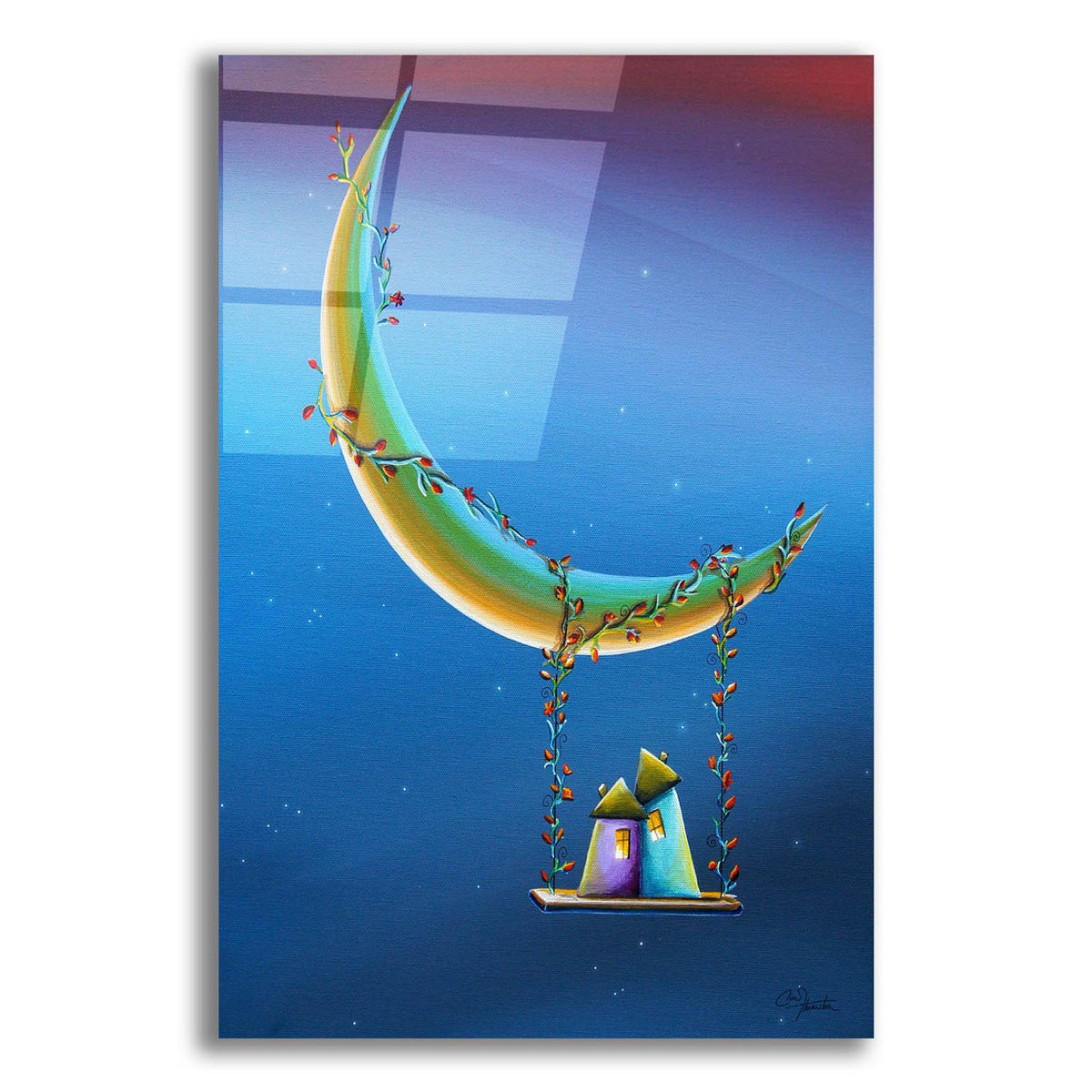 Another Moonlight Serenade by Cindy Thornton acrylic glass wall art