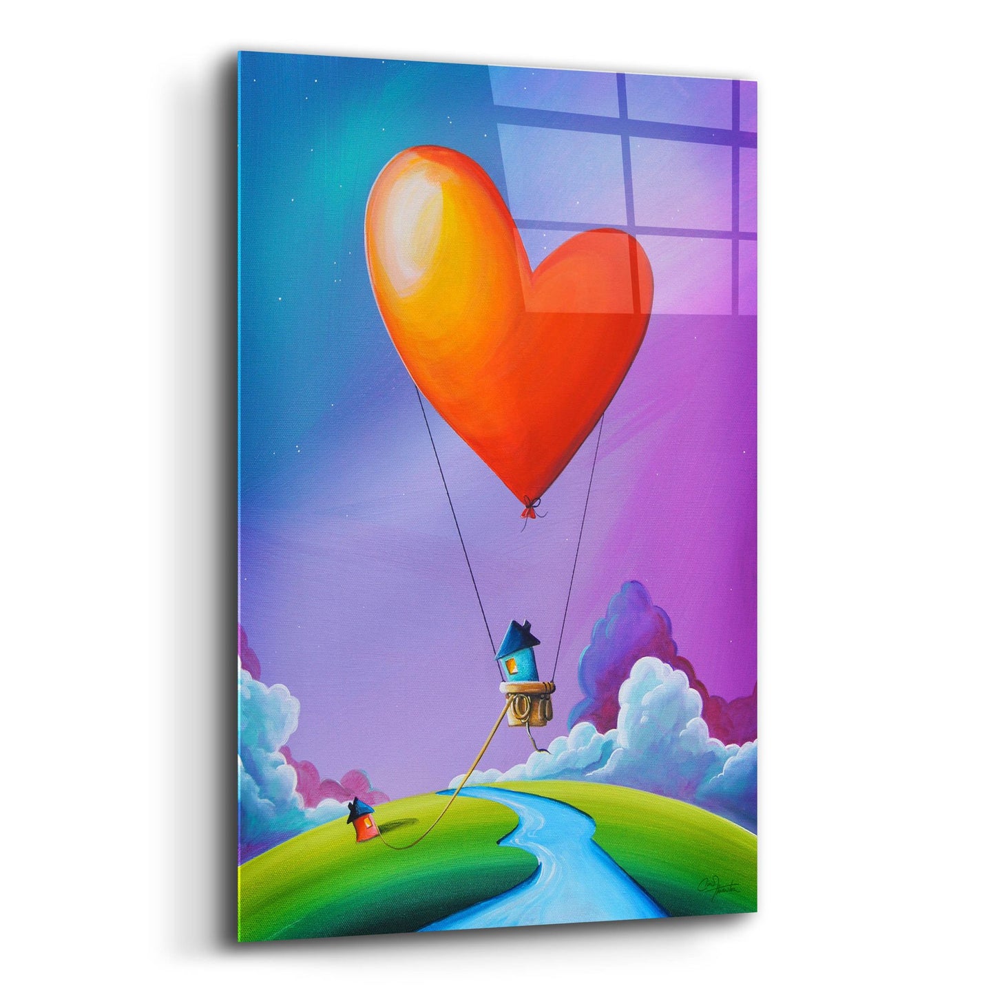 Epic Art 'Don't Let Love Slip Away' by Cindy Thornton, Acrylic Glass Wall Art,12x16