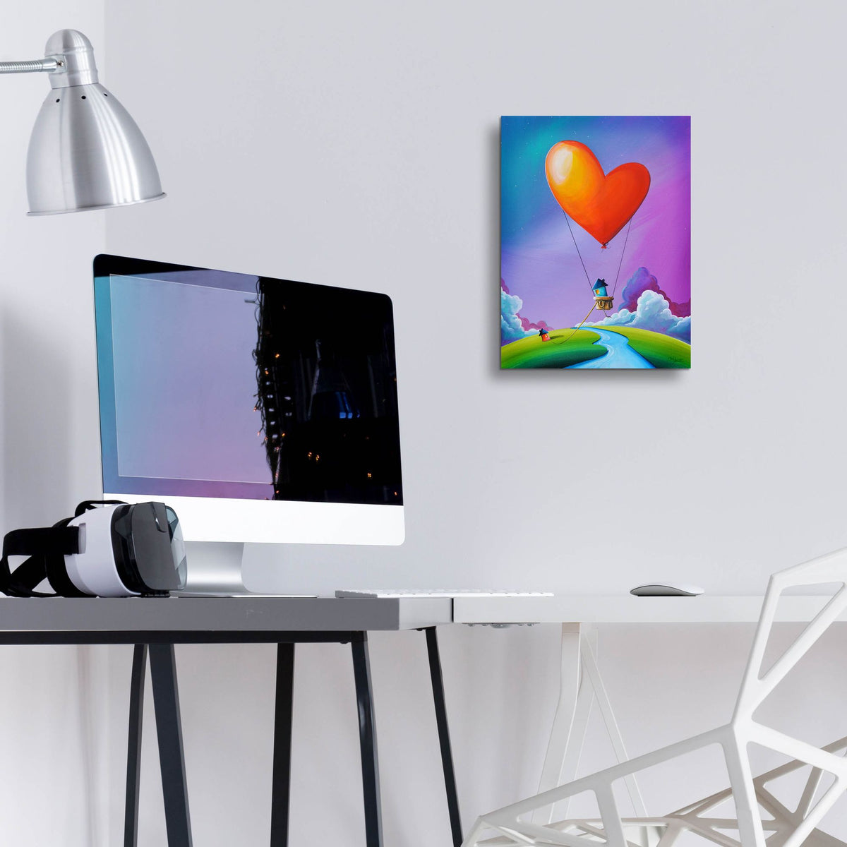 Epic Art 'Don't Let Love Slip Away' by Cindy Thornton, Acrylic Glass Wall Art,12x16